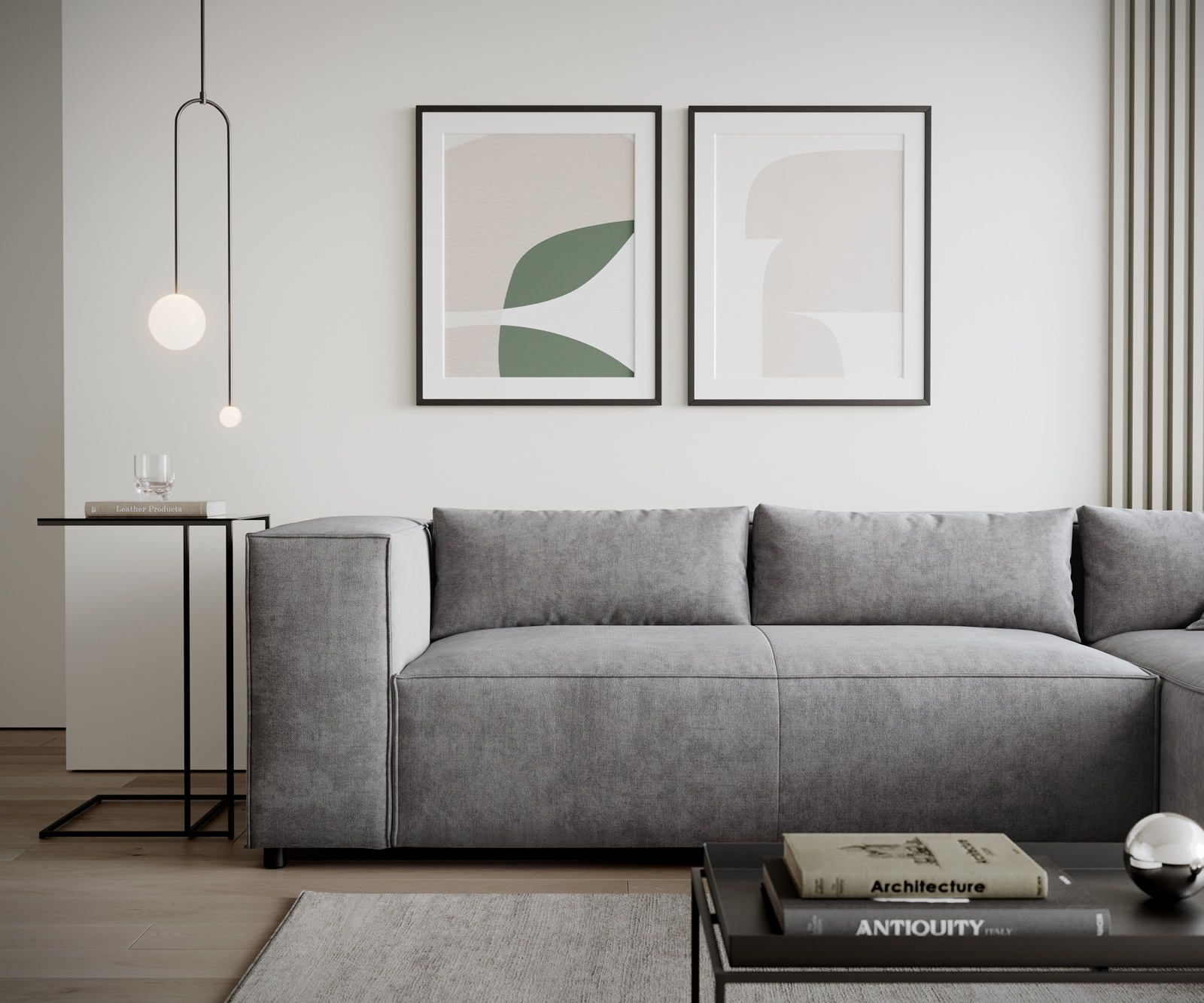 Eckcouch Brom 260x175 cm Mikrofaser Grau Recamiere rechts 5