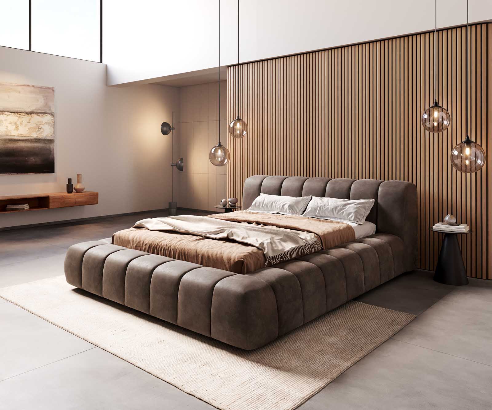 Designer Polsterbettgestell Cutio 1