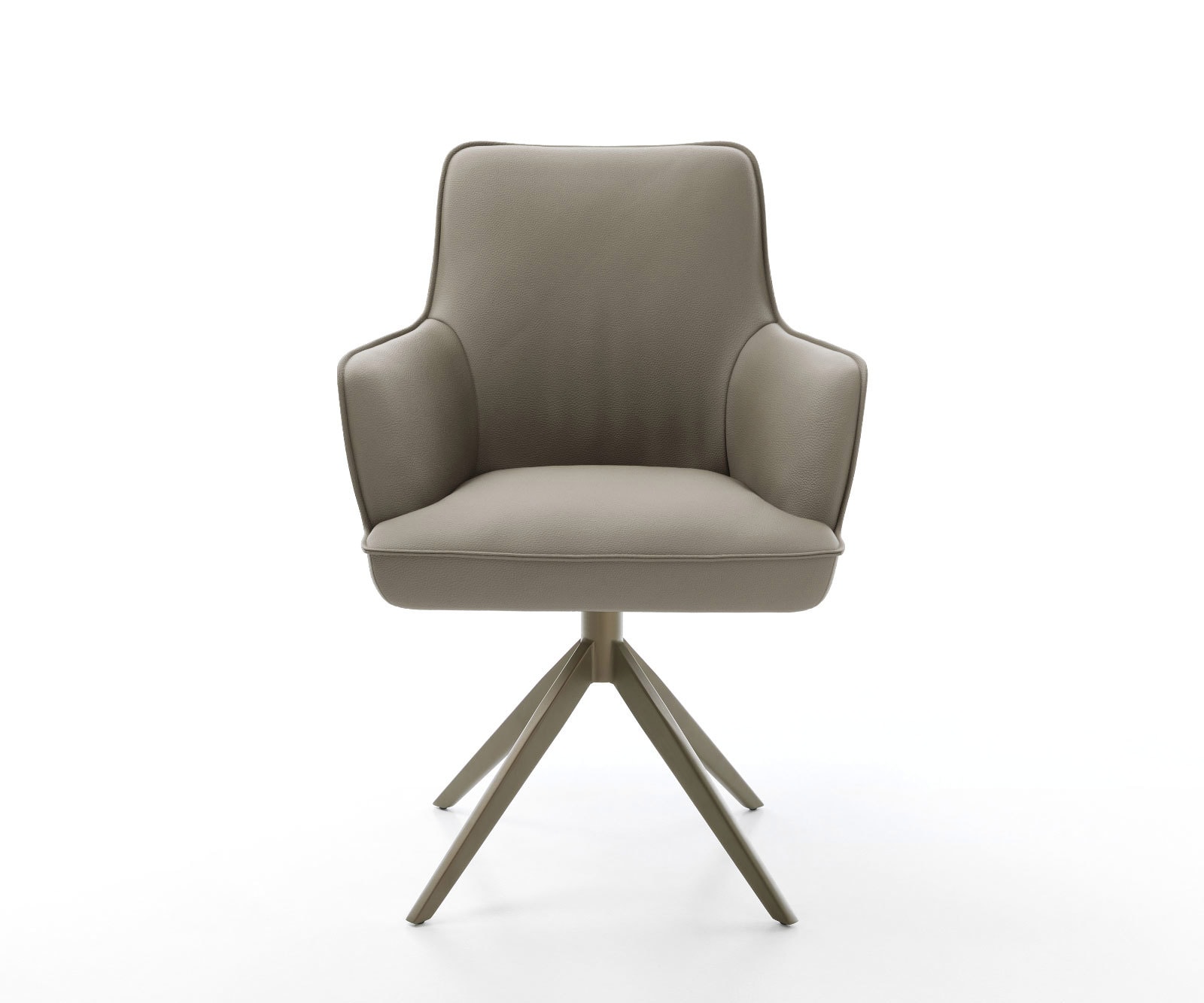 Drehstuhl Heira-Flex mit Armlehnen Echt-Leder Schlamm Kreuzgestell breit Effektfinish Titan 360° drehbar Wippfunktion Taschenfederkern 1 Drehstuhl Heira-Flex mit Armlehnen Echt-Leder Schlamm Kreuzgestell breit Effektfinish Titan 360° drehbar Wippfunktion Taschenfederkern 1