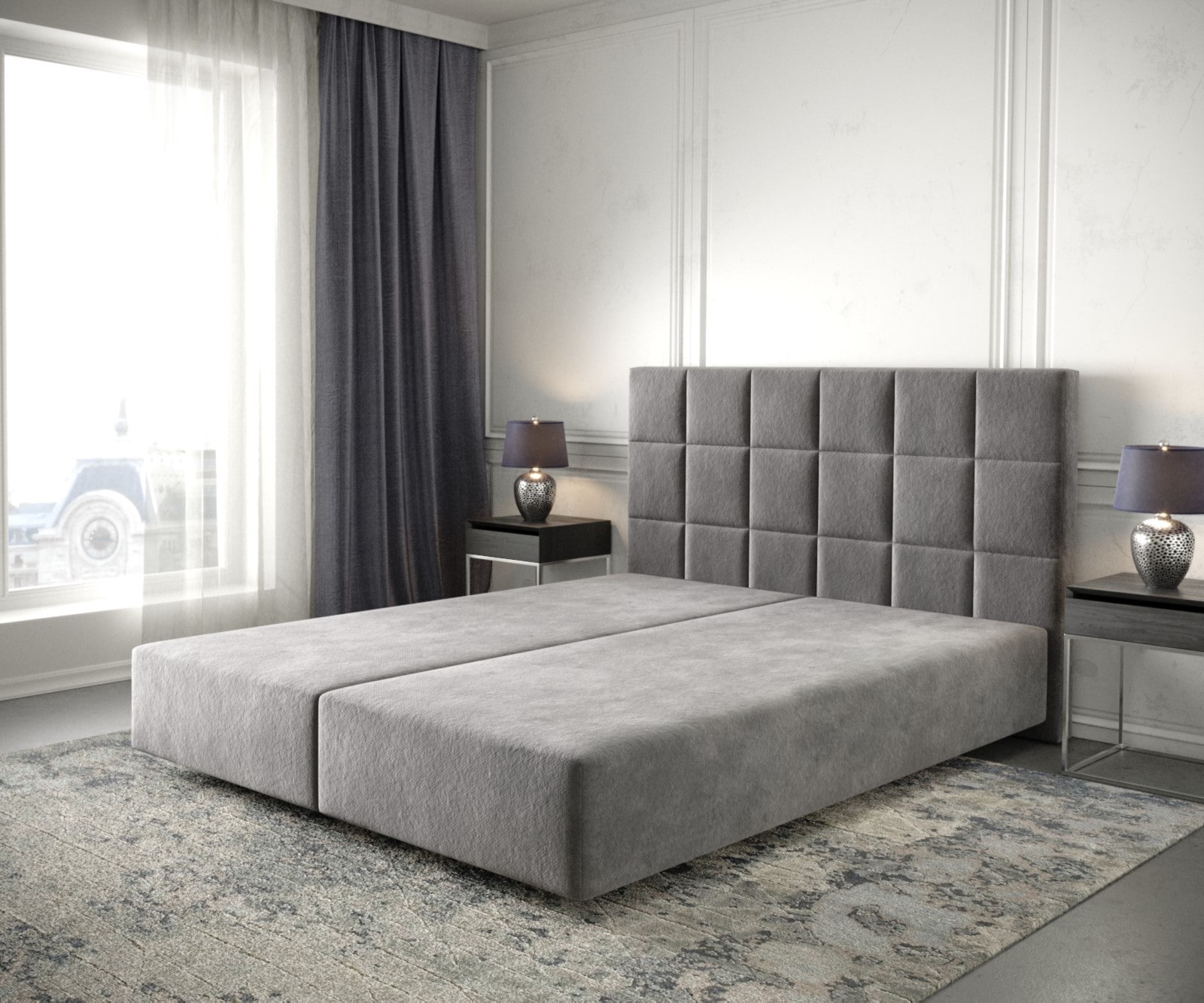 Boxspringgestell Dream-Fine ohne Matratze und Topper Bettgestell 1