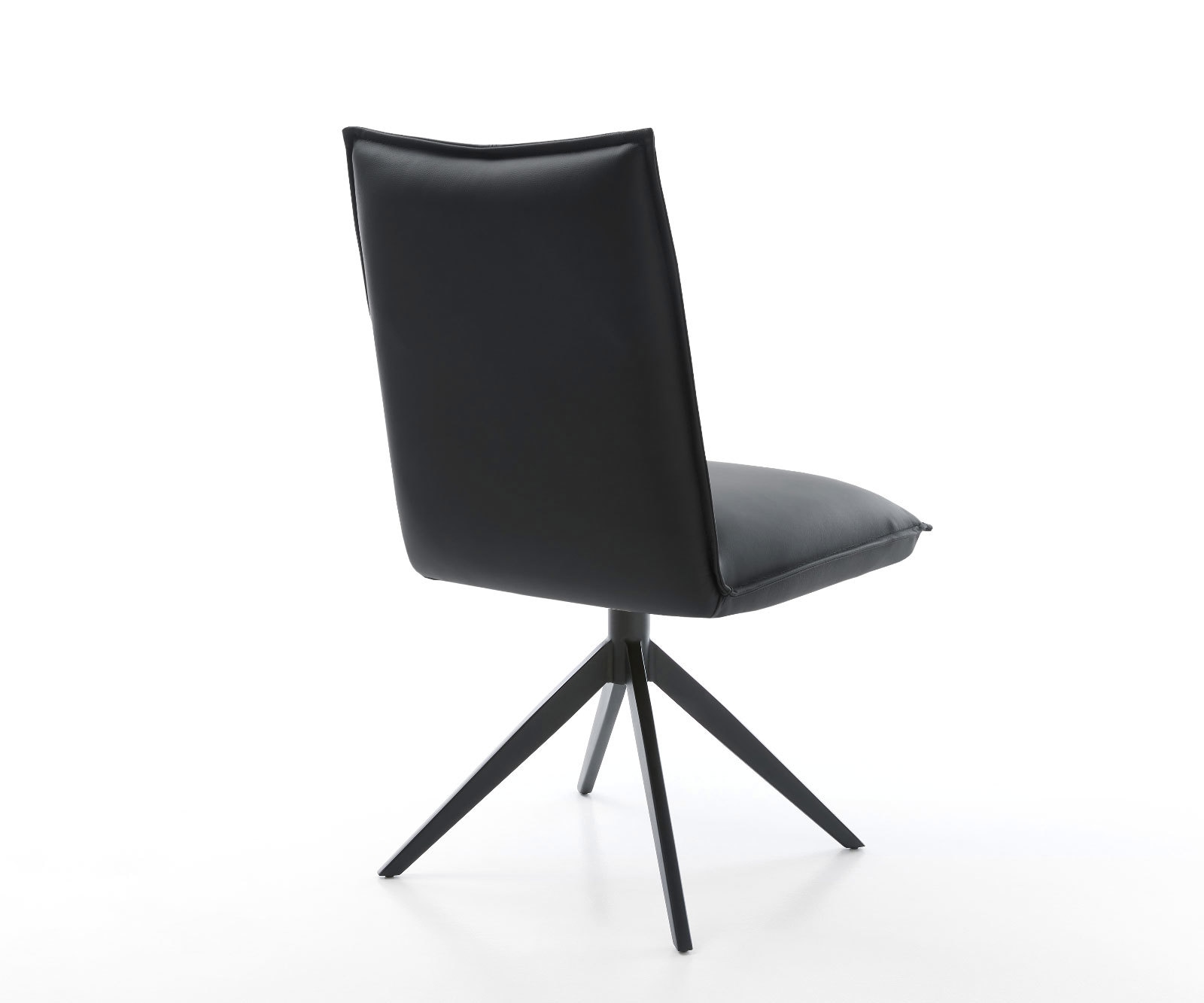 Drehstuhl Lelio-Flex Echt-Leder Schwarz Kreuzgestell breit Schwarz 360° drehbar Wippfunktion Taschenfederkern 4 Drehstuhl Lelio-Flex Echt-Leder Schwarz Kreuzgestell breit Schwarz 360° drehbar Wippfunktion Taschenfederkern 4