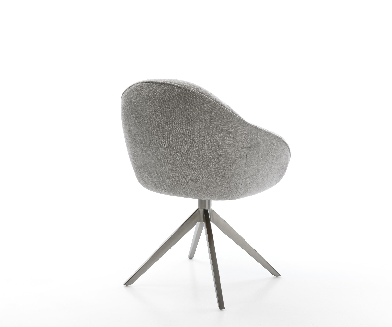 Drehstuhl Gaio-Flex Strukturstoff Soft Grau Kreuzgestell breit Graphit 360° drehbar Wippfunktion 5