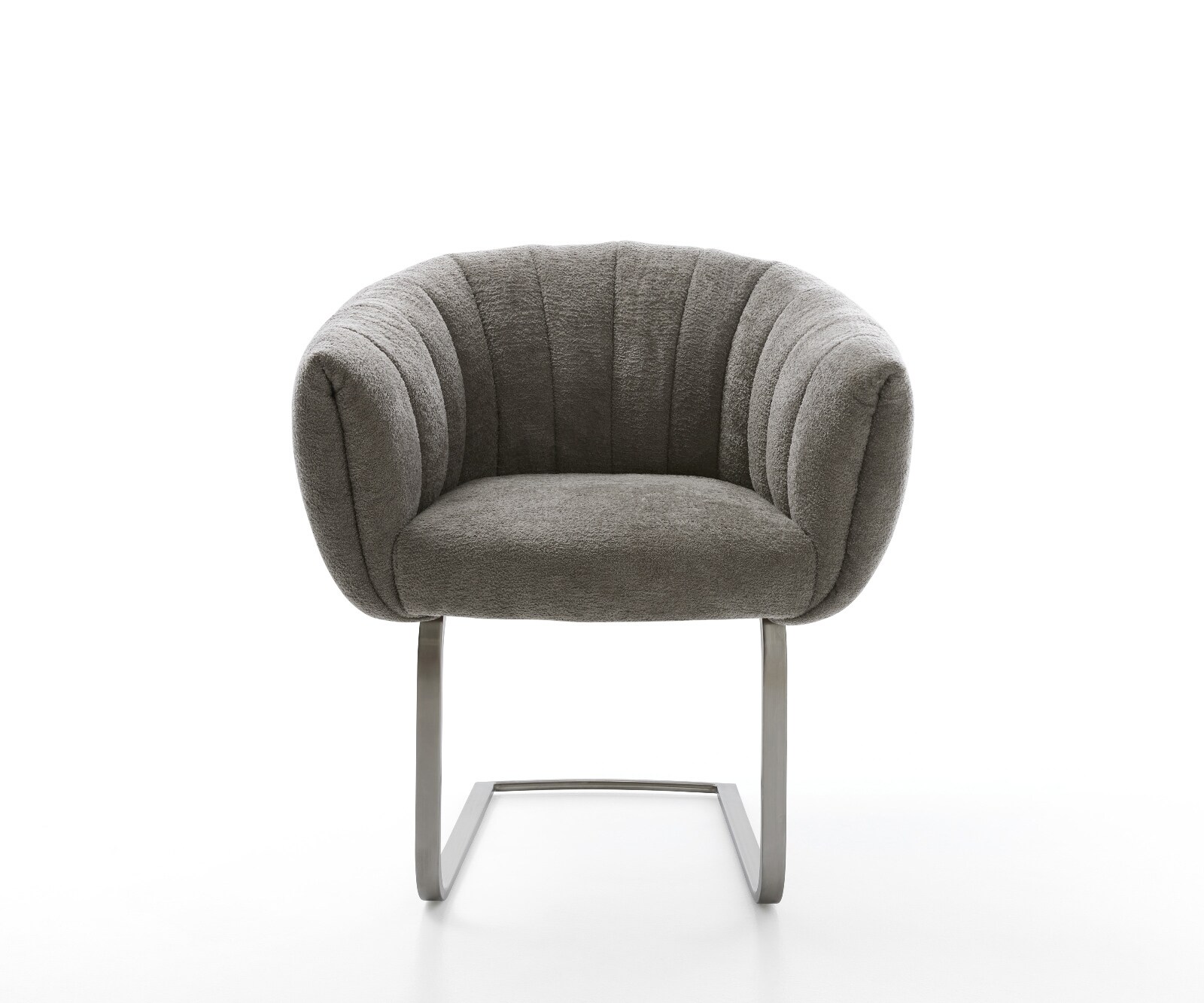 Freischwinger Jada-Flex Bouclé Soft Schlamm Freischwinger flach Graphit Taschenfederkern 1