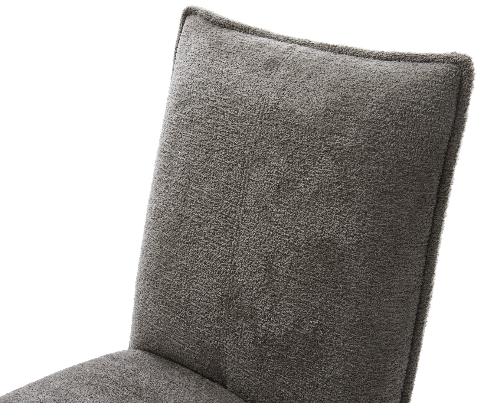 Freischwinger Lelio-Flex Bouclé Soft Schlamm Freischwinger flach Edelstahl Taschenfederkern 3