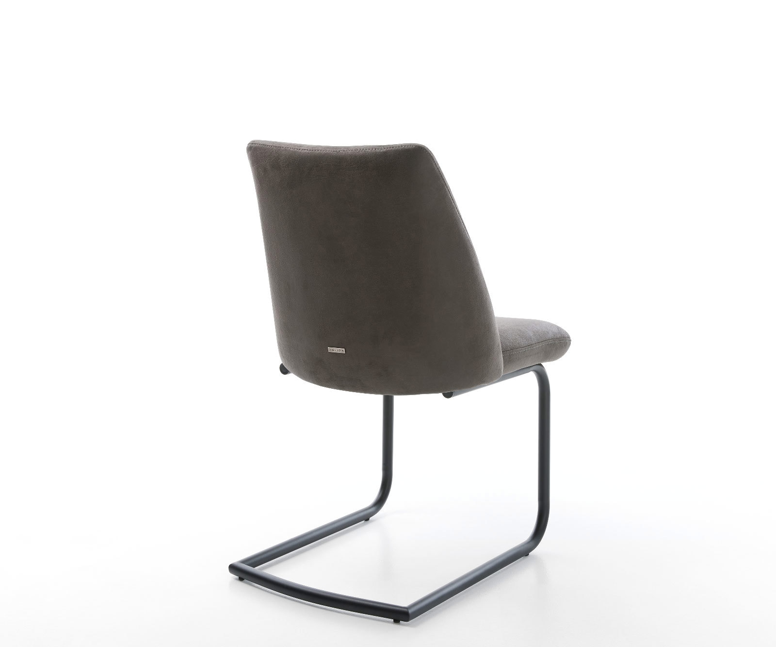 Freischwinger Elso-Flex Mikrofaser Anthrazit Vintage Freischwinger rund Schwarz Taschenfederkern 5