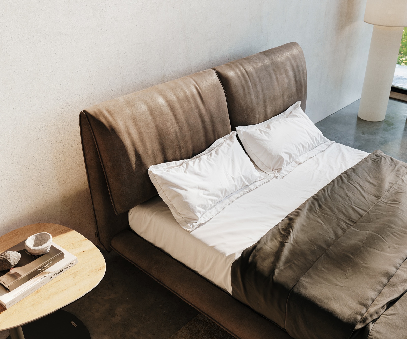 Polsterbettgestell Cusino 140x200 cm Mikrofaser Taupe Vintage 3 Polsterbettgestell Cusino 140x200 cm Mikrofaser Taupe Vintage 3