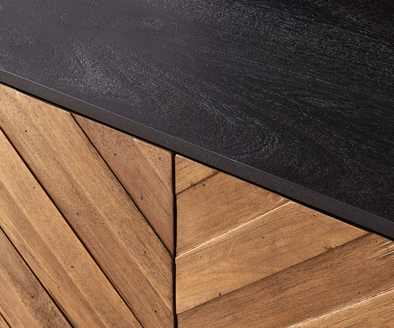 Highboard Famke 120 cm Mango Teak 10 Fächer 2 Türen 2