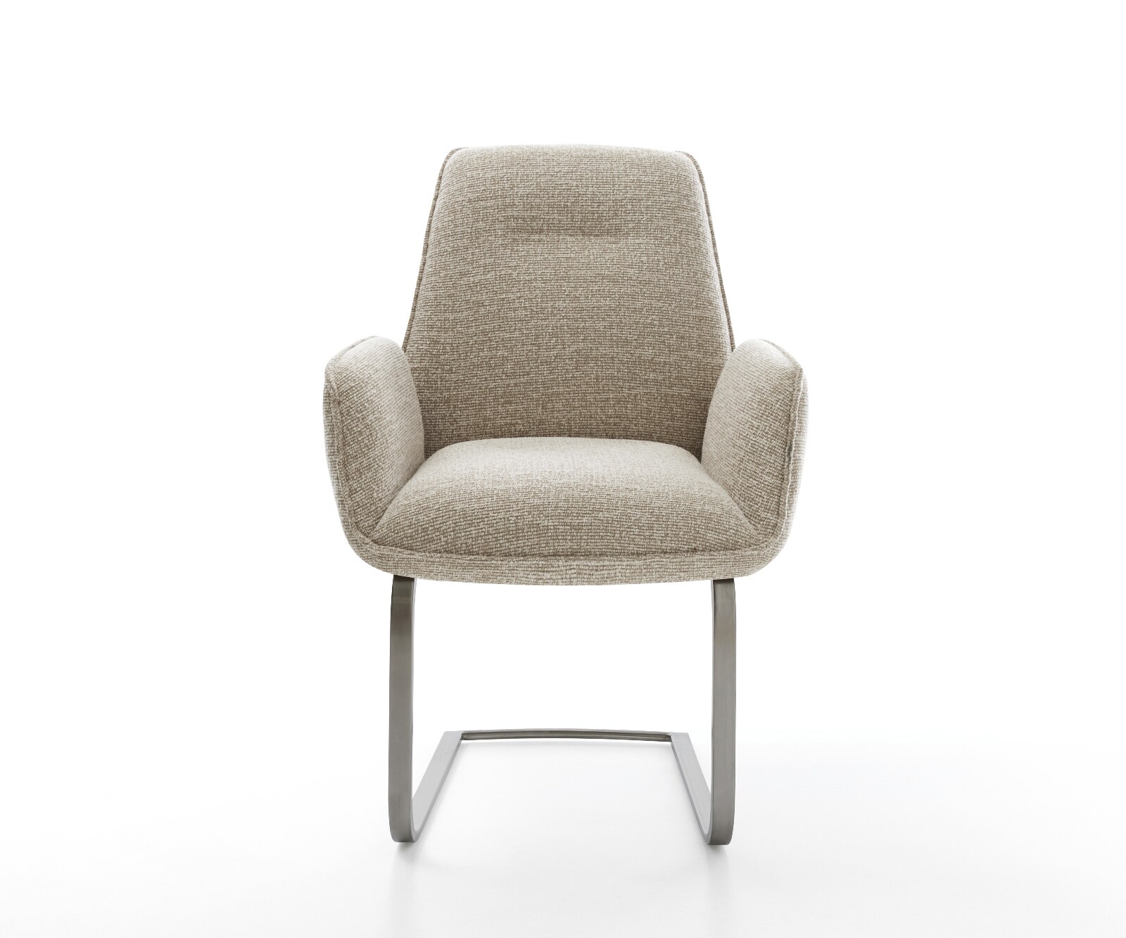 Freischwinger Zoa-Flex Webstoff Soft Beige Freischwinger flach Graphit Taschenfederkern 1