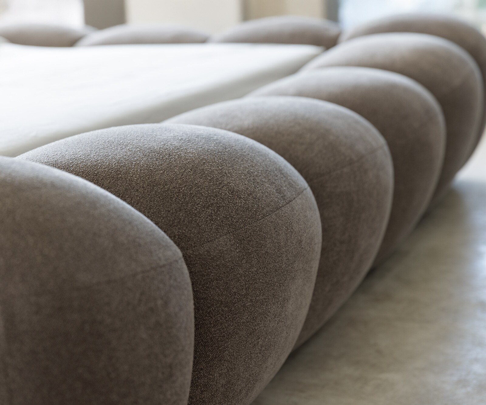 Polsterbettgestell Perlla 180x200 cm Strukturstoff Soft Taupe 6