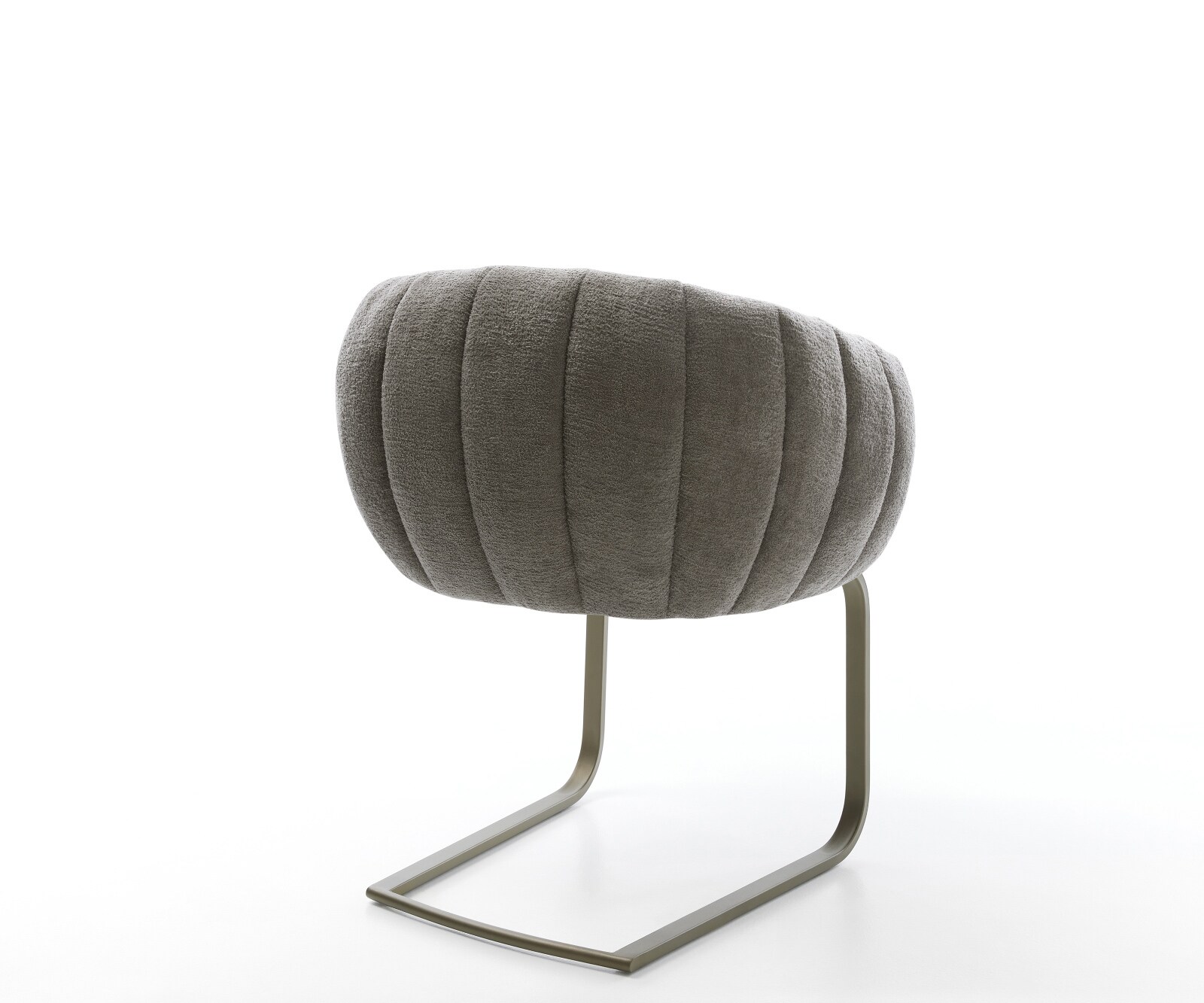Freischwinger Jada-Flex Bouclé Soft Schlamm Freischwinger flach Effektfinish Titan Taschenfederkern 5