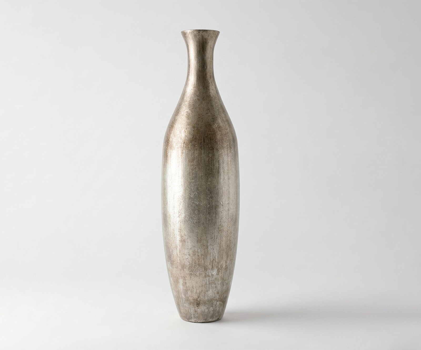 Vase Nuvia l23 x P23 x H86 cm Verre Platin Aurum Fait main