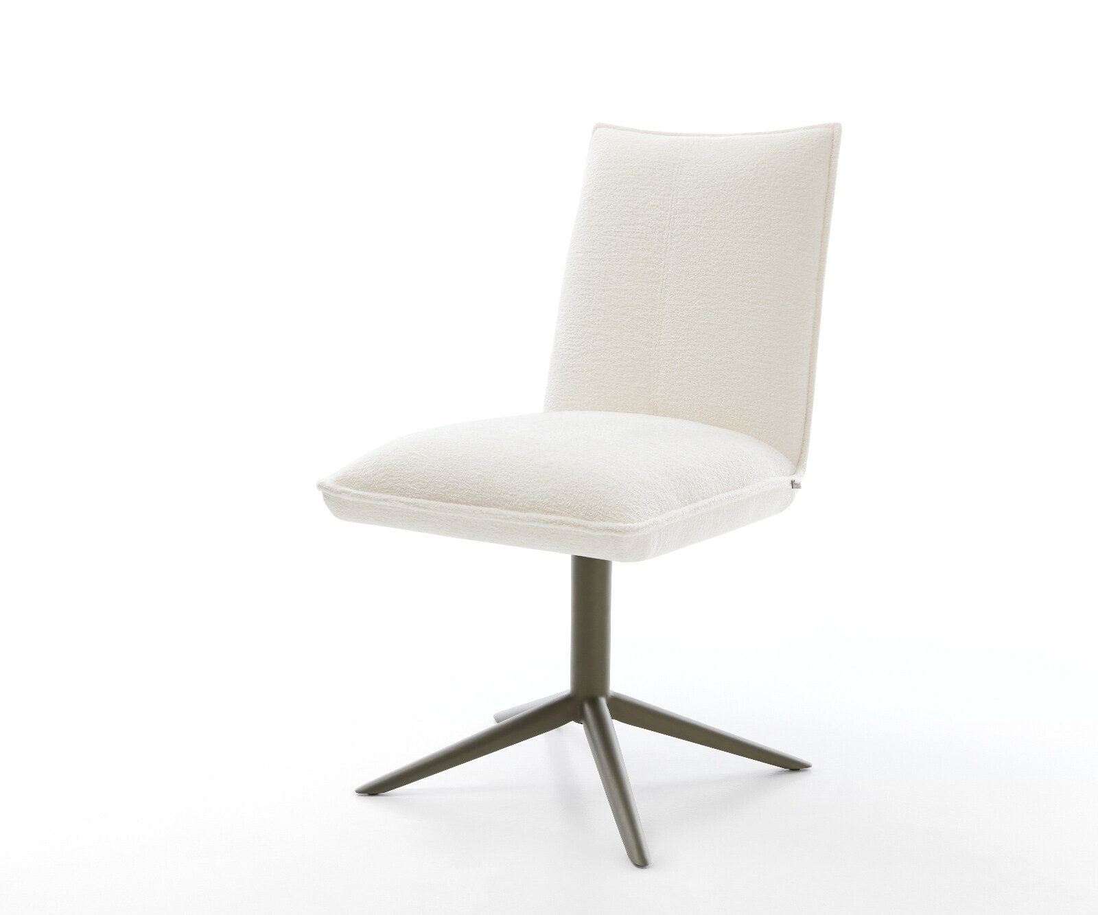 Drehstuhl Lelio-Flex Bouclé Soft Beige Fußkreuz Effektfinish Titan 360° dre günstig online kaufen