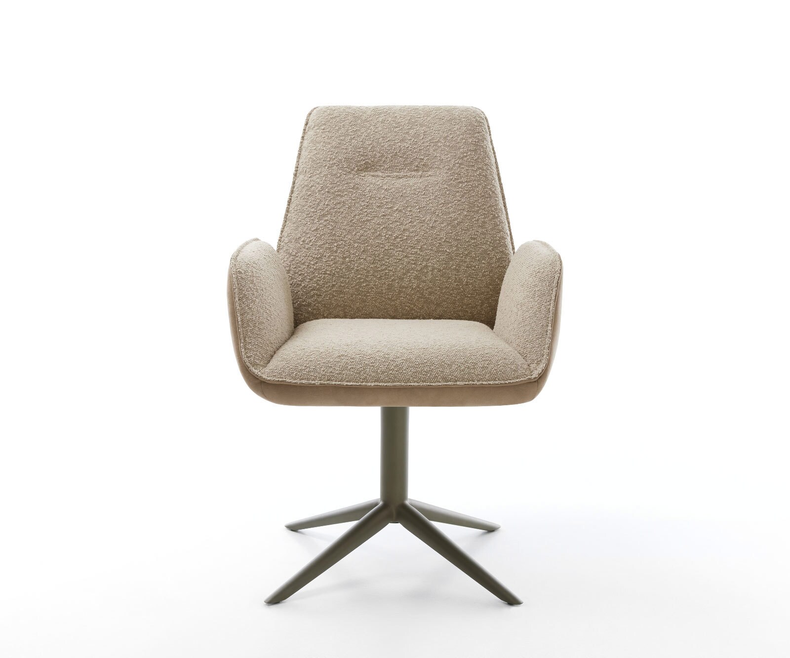 Drehstuhl Zoa-Flex Materialmix Schlamm Fußkreuz Effektfinish Titan 360° drehbar Wippfunktion Taschenfederkern 1