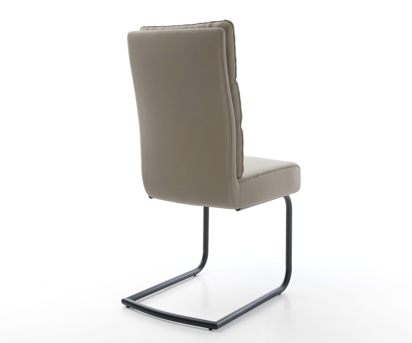 Freischwinger Pela-Flex Echt-Leder Schlamm Freischwinger rund Schwarz Taschenfederkern 4