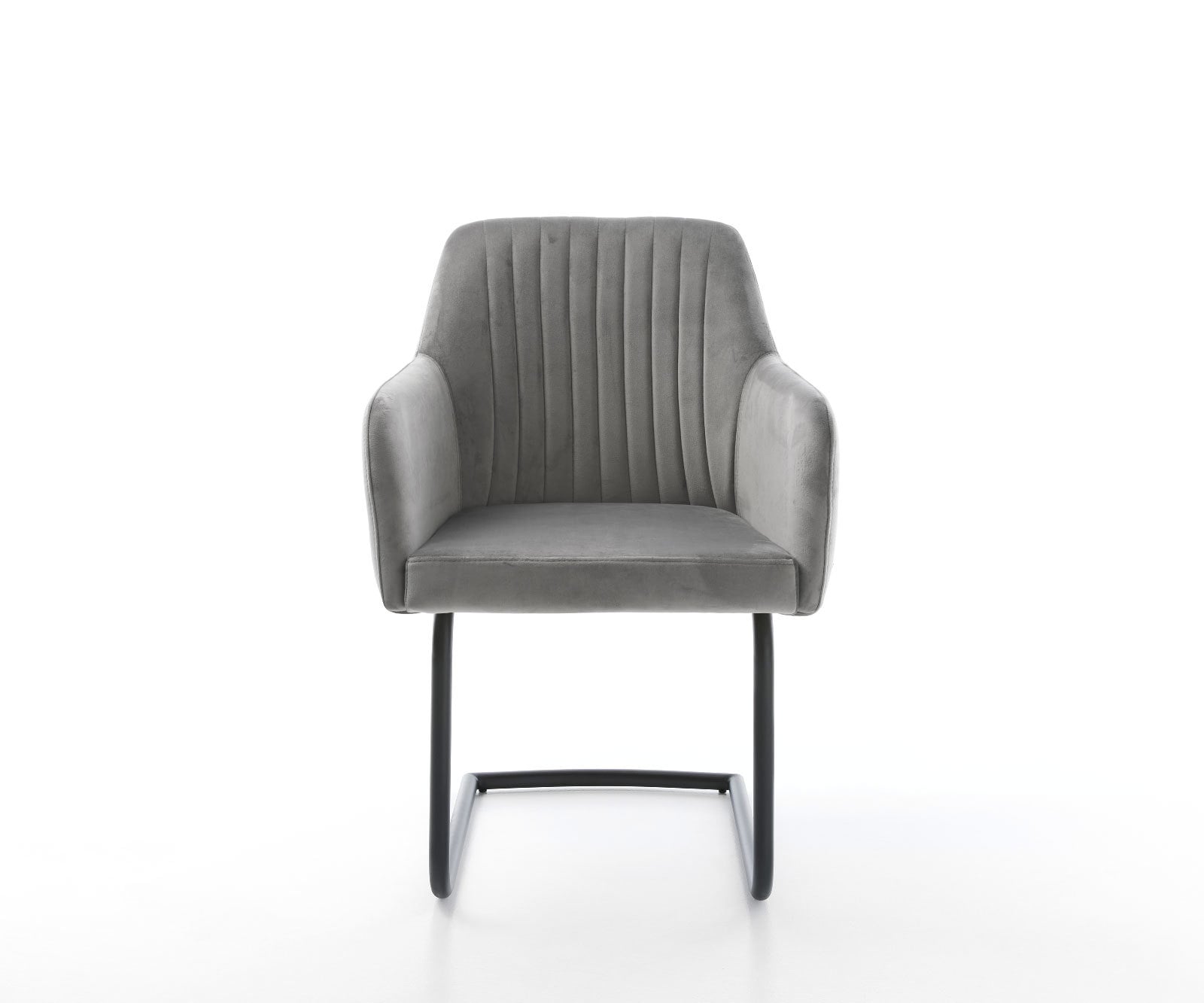 Freischwinger Greg-Flex Samt Grau Freischwinger rund Schwarz Taschenfederkern 1 Freischwinger Greg-Flex Samt Grau Freischwinger rund Schwarz Taschenfederkern 1