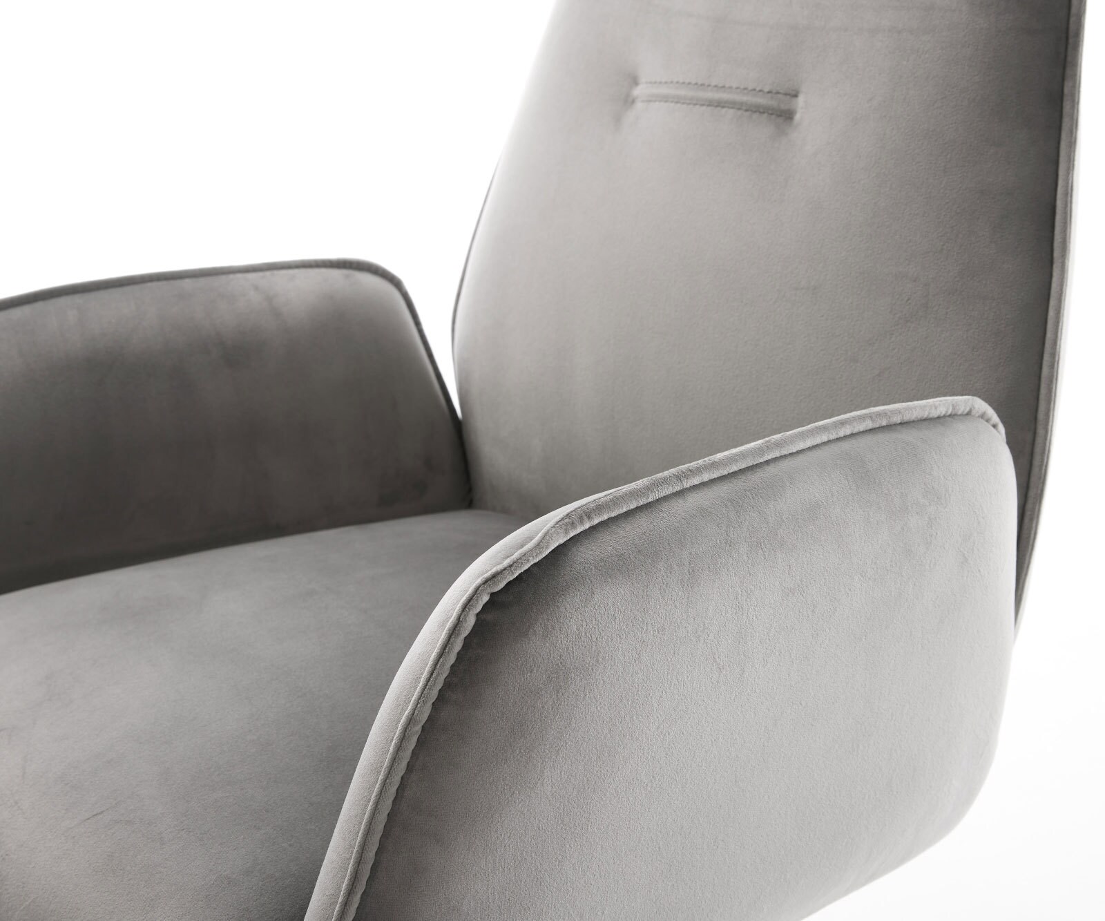 Freischwinger Zoa-Flex Samt Grau Freischwinger rund Edelstahl Taschenfederkern 3 Freischwinger Zoa-Flex Samt Grau Freischwinger rund Edelstahl Taschenfederkern 3