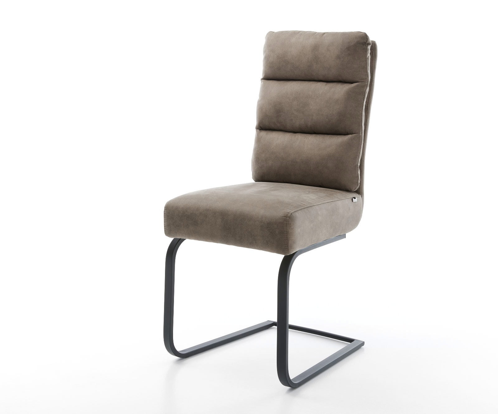 Freischwinger Pela-Flex Mikrofaser Taupe Vintage Freischwinger flach Schwarz Taschenfederkern Freischwinger Pela-Flex Mikrofaser Taupe Vintage Freischwinger flach Schwarz Taschenfederkern