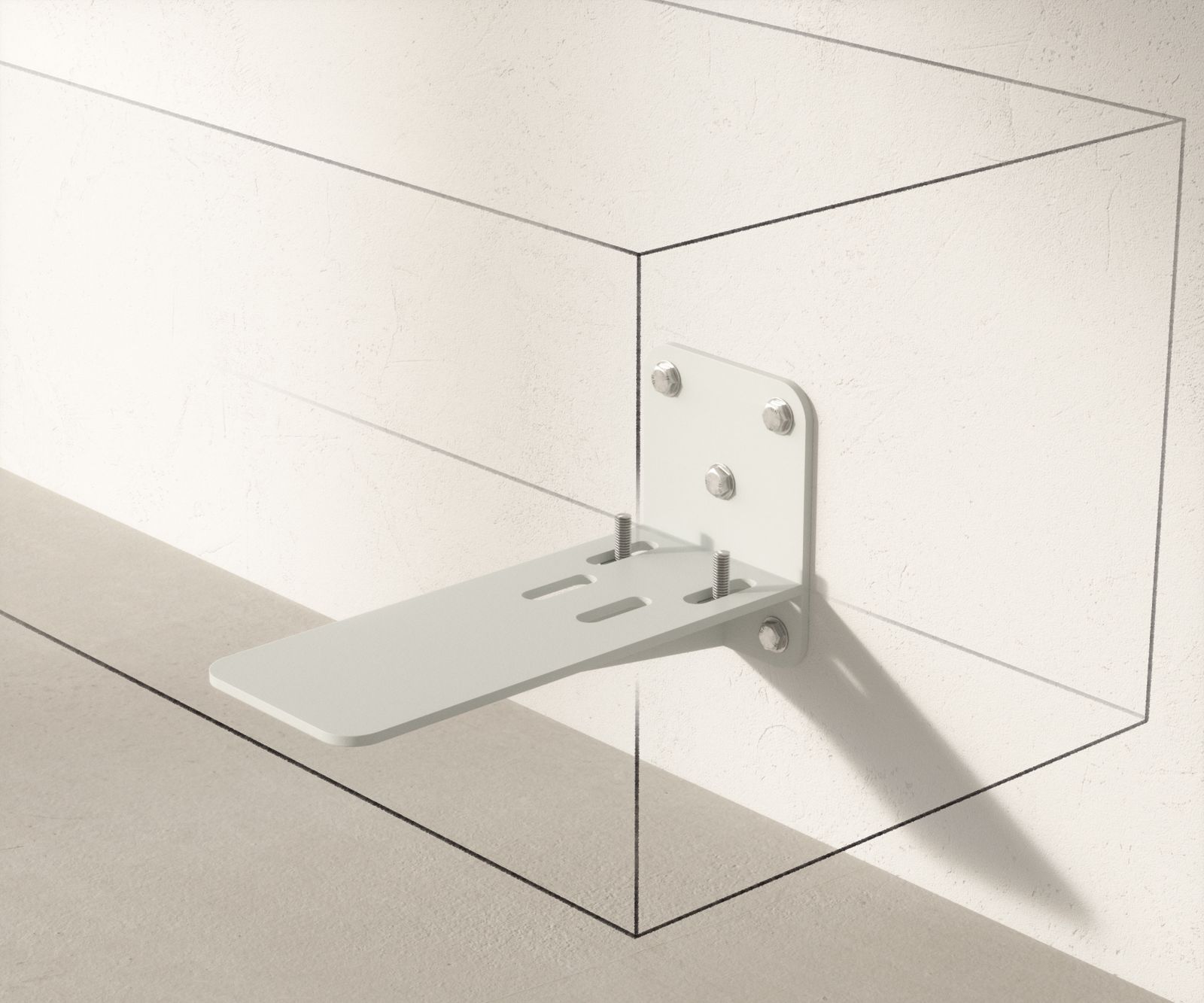 Lowboard Secara 200 cm Akazie Natur 4 Türen Marmor schwebend 6