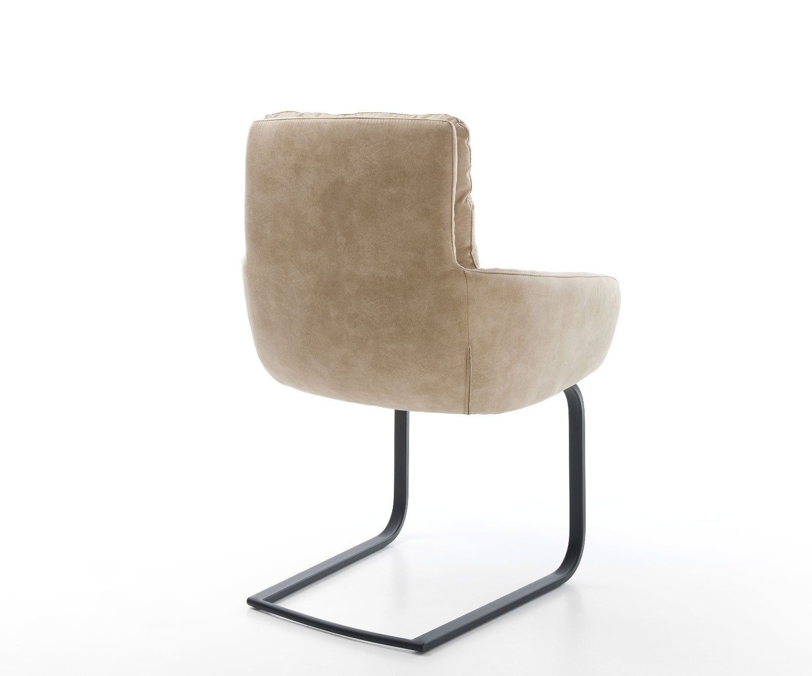 Freischwinger Abelia-Flex mit Armlehnen Mikrofaser Beige Vintage Freischwinger flach Schwarz 4 Freischwinger Abelia-Flex mit Armlehnen Mikrofaser Beige Vintage Freischwinger flach Schwarz 4