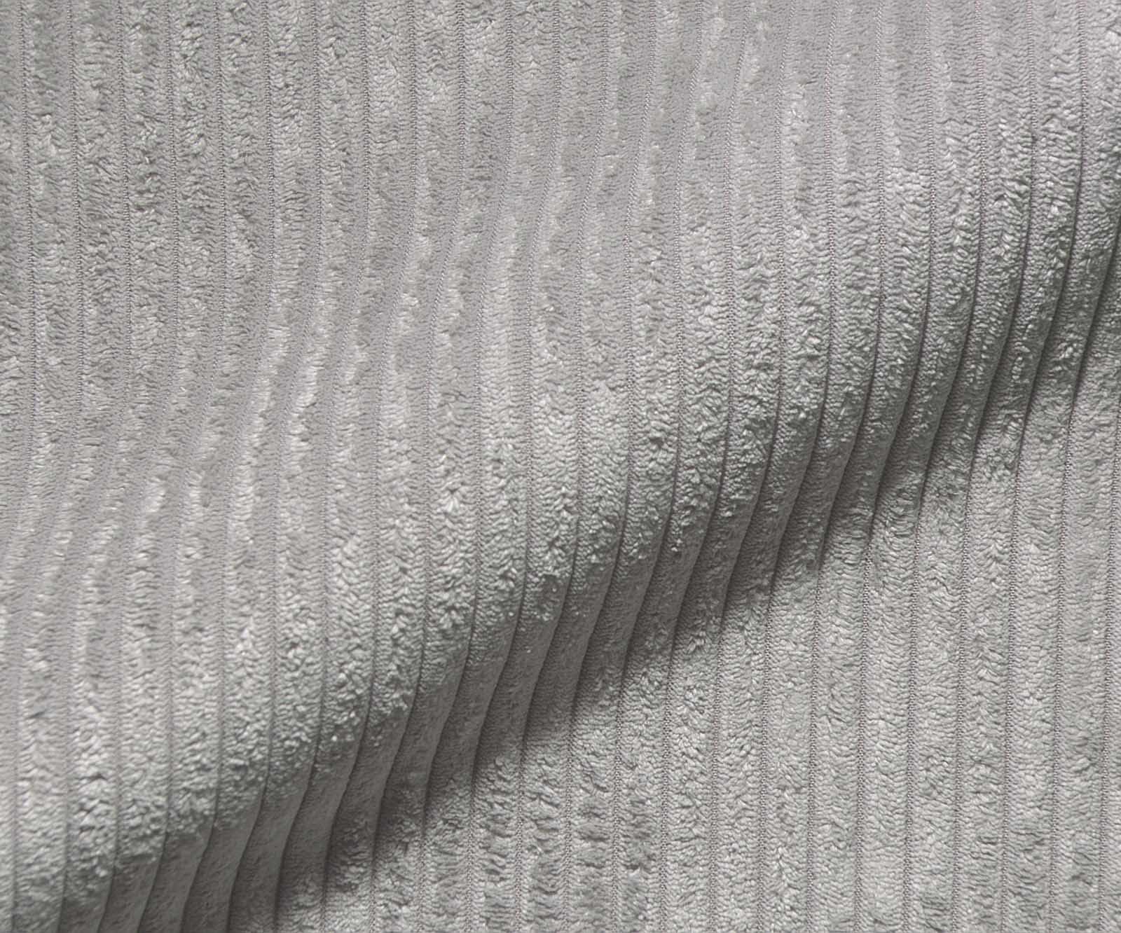 Drehstuhl Heira-Flex mit Armlehnen Cord Silbergrau Kreuzgestell breit Effektfinish Titan 360° drehbar Taschenfederkern 3