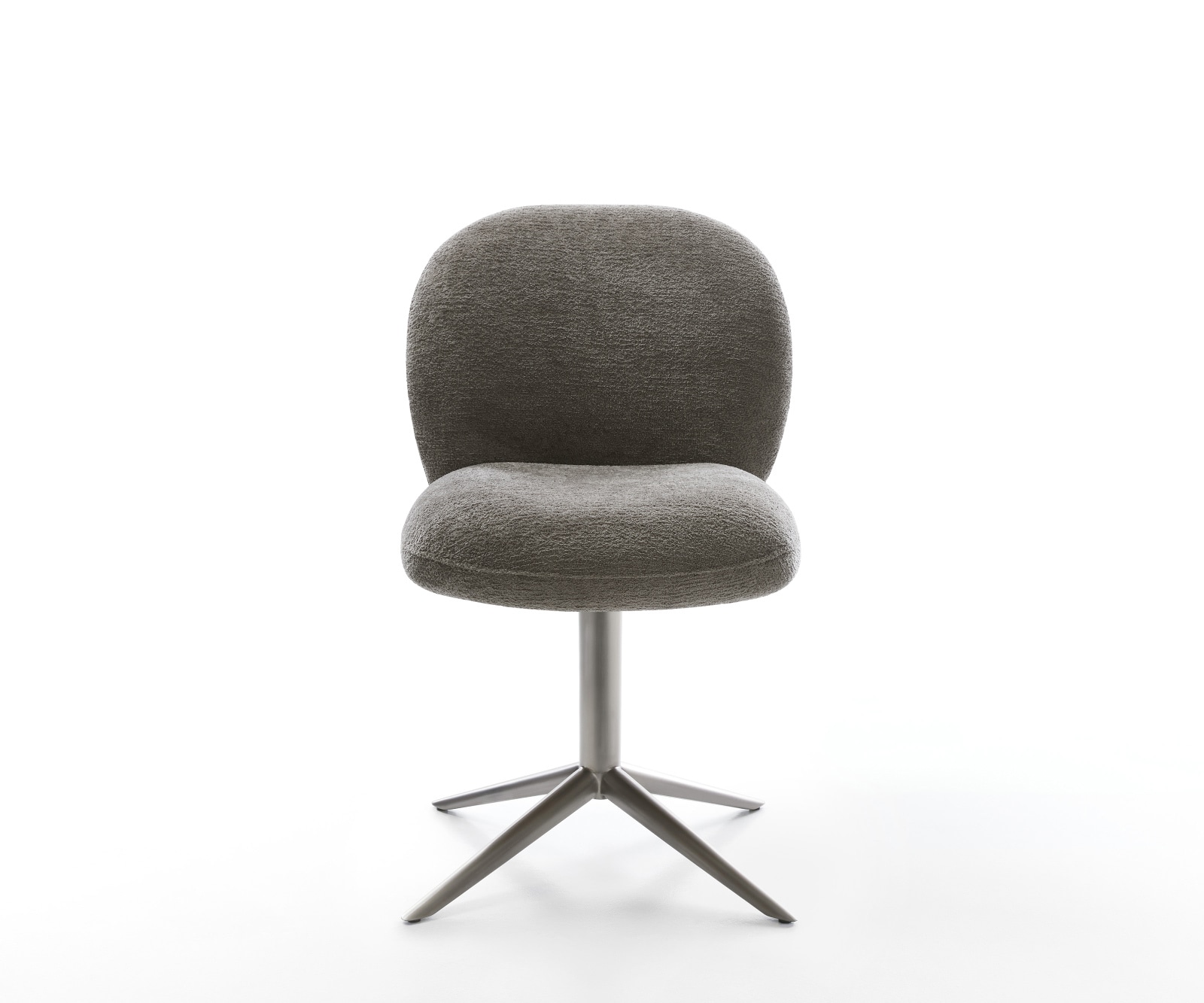 Drehstuhl Nube-Flex Bouclé Soft Schlamm Fußkreuz Graphit 360° drehbar Wippfunktion Taschenfederkern 1