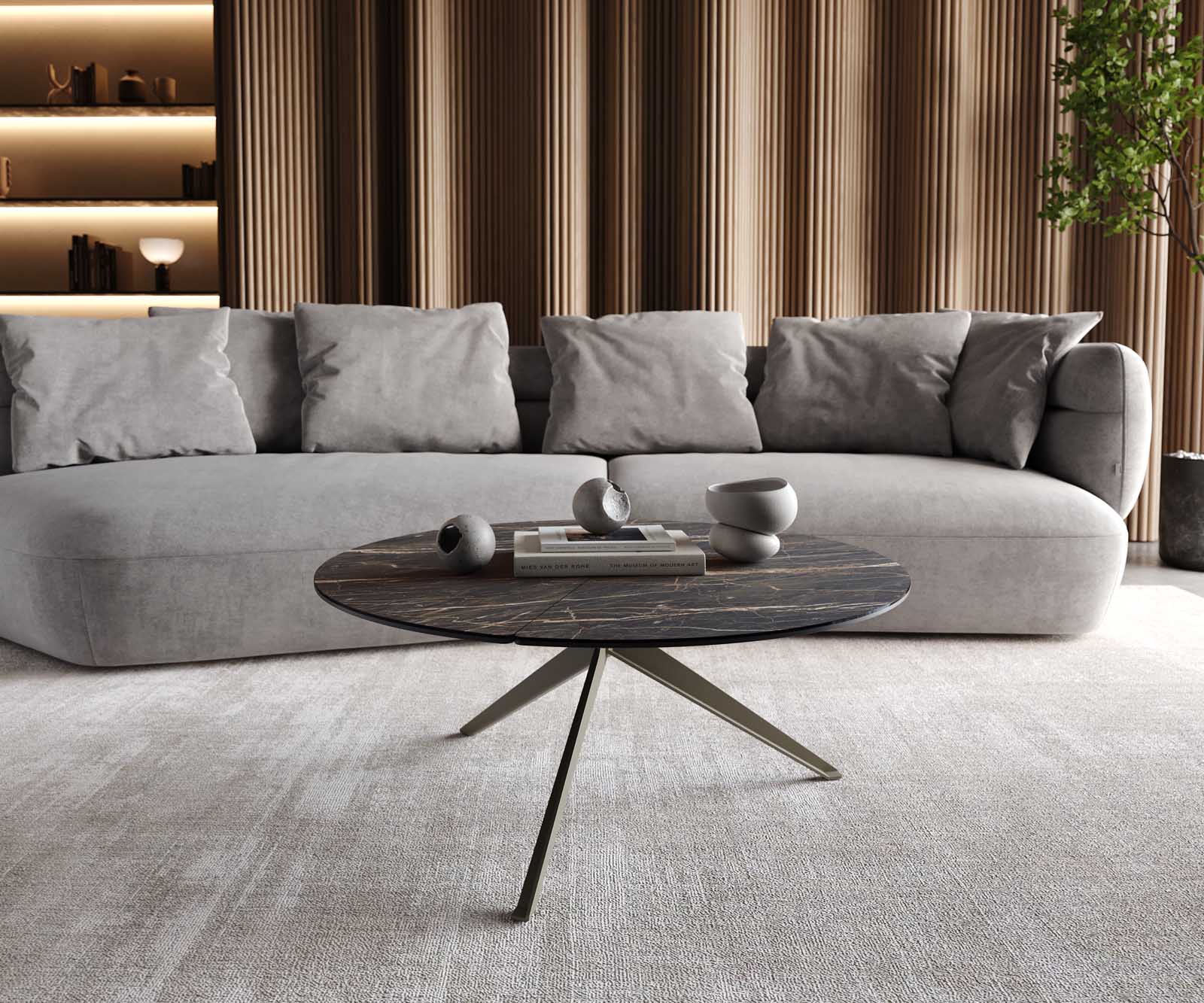 Couchtisch Delron 90x90 cm Keramik Laminam®Noir Desir Braun Kreuzfuß Flach Metall Effektfinish Titan 2 Couchtisch Delron 90x90 cm Keramik Laminam®Noir Desir Braun Kreuzfuß Flach Metall Effektfinish Titan 2