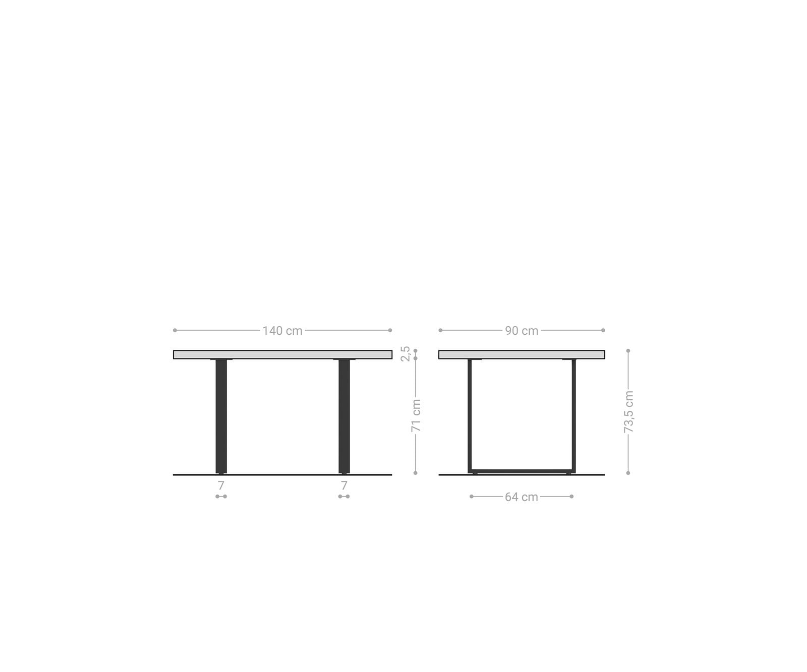 Esstisch Edge 140x90 S Akazie Natur Kufe Schwarz Live-Edge 5 Esstisch Edge 140x90 S Akazie Natur Kufe Schwarz Live-Edge 5