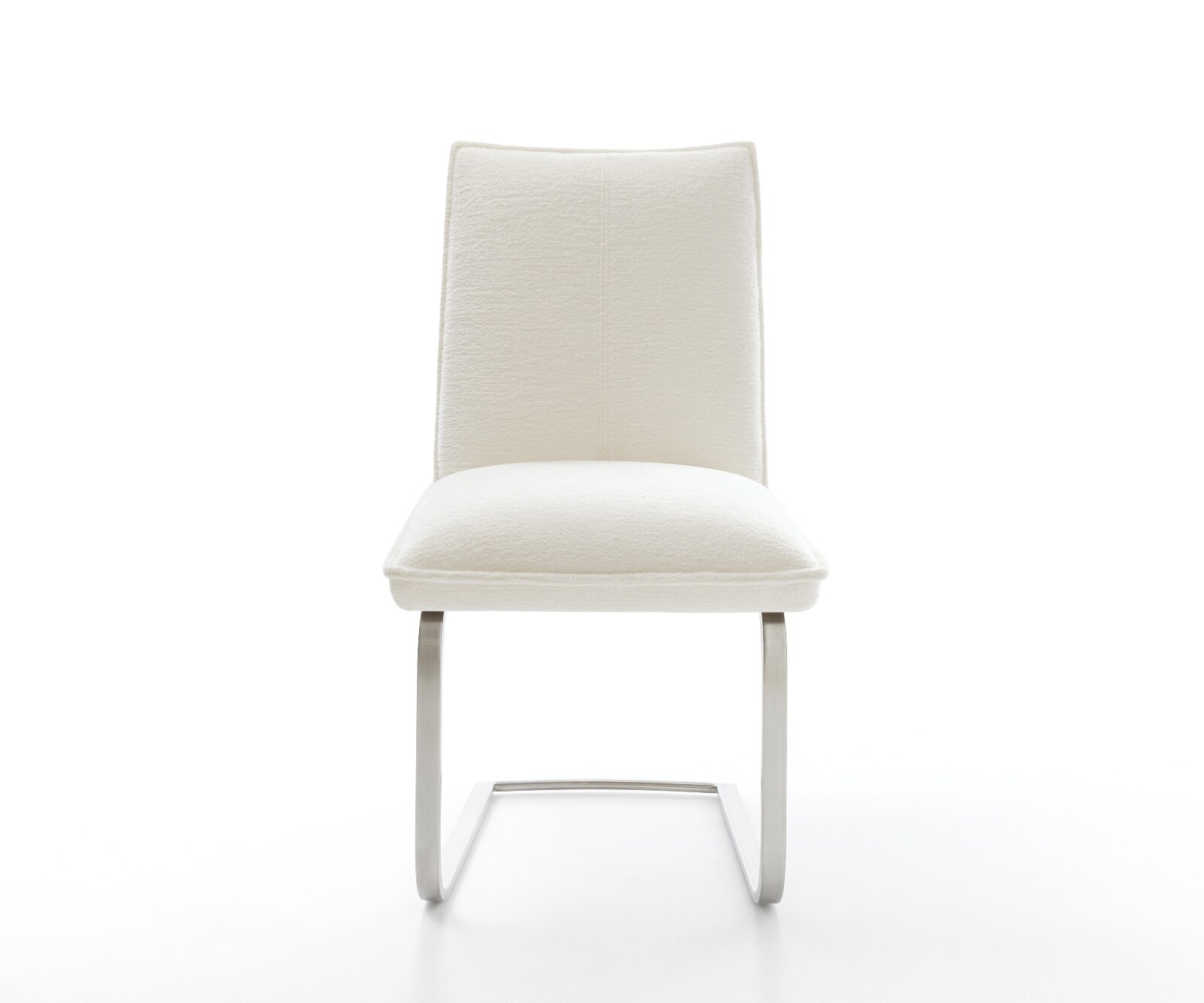 Freischwinger Lelio-Flex Bouclé Soft Beige Freischwinger flach Edelstahl Taschenfederkern 2