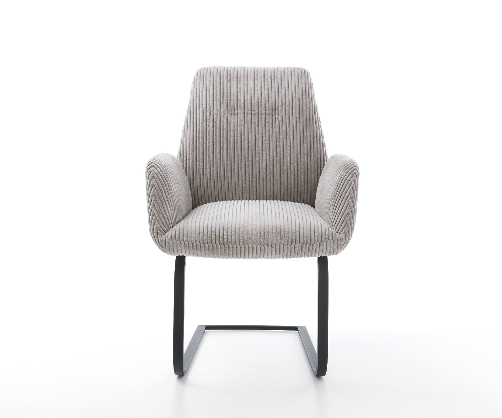 Freischwinger Zoa-Flex Cord Silbergrau Freischwinger flach Schwarz Taschenfederkern 2