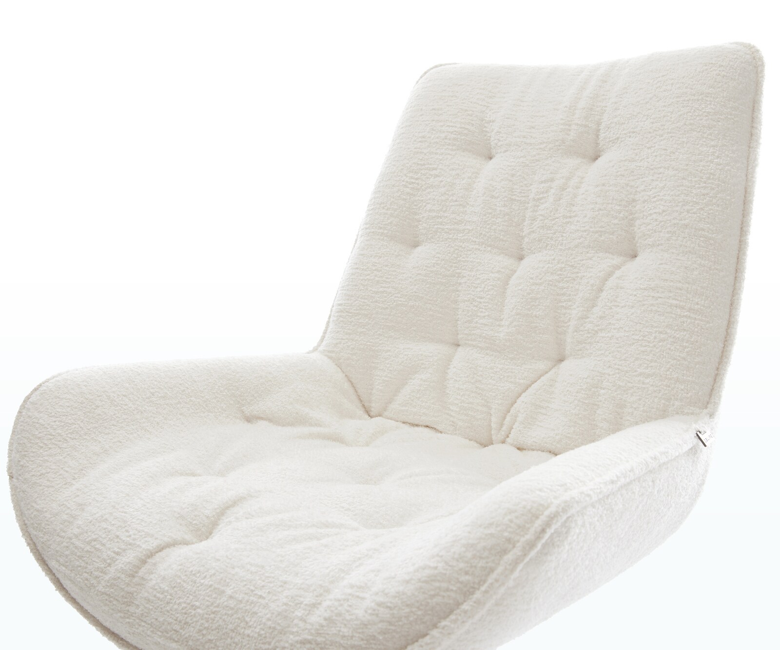 Freischwinger Taimi-Flex Bouclé Soft Beige Freischwinger flach Effektfinish Titan 4