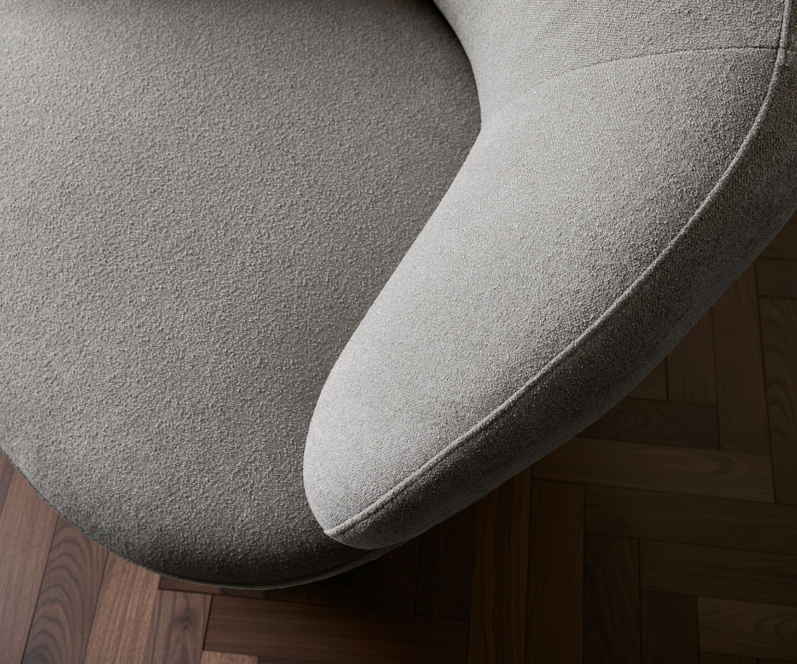 Loungesessel Nova 88x88 cm Strukturstoff Soft Grau 6