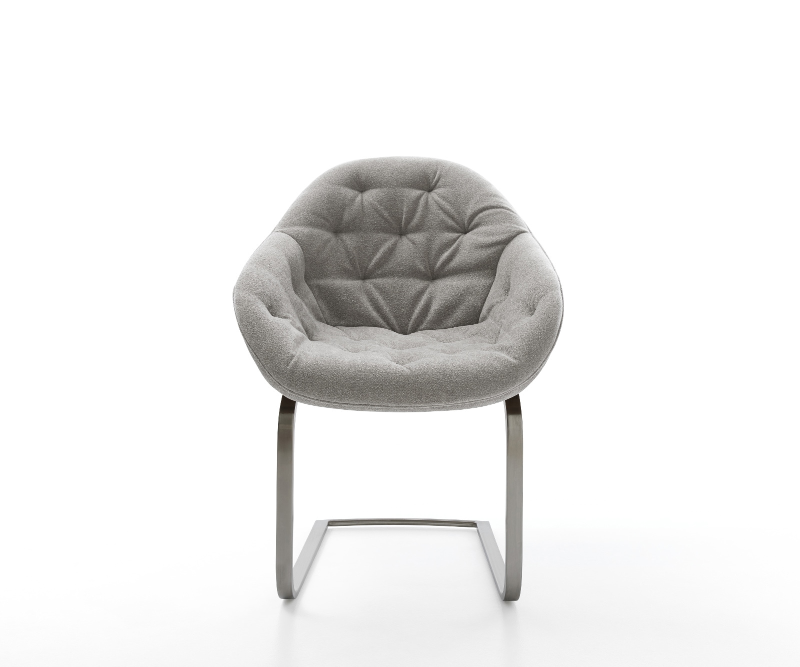 Freischwinger Gaio-Flex Strukturstoff Soft Grau Freischwinger flach Graphit 2