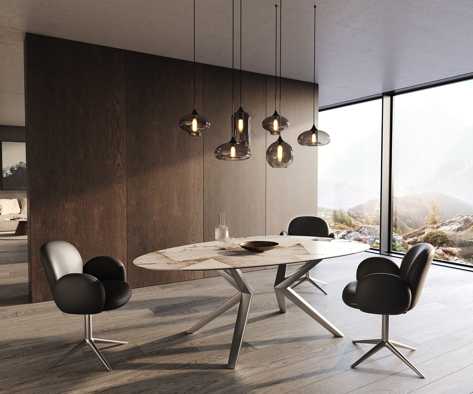 Esstisch Edge Oval 220x120 Keramik Iris FMG Patagonia Lappato Zenthara kantig Edelstahl 5 Esstisch Edge Oval 220x120 Keramik Iris FMG Patagonia Lappato Zenthara kantig Edelstahl 5