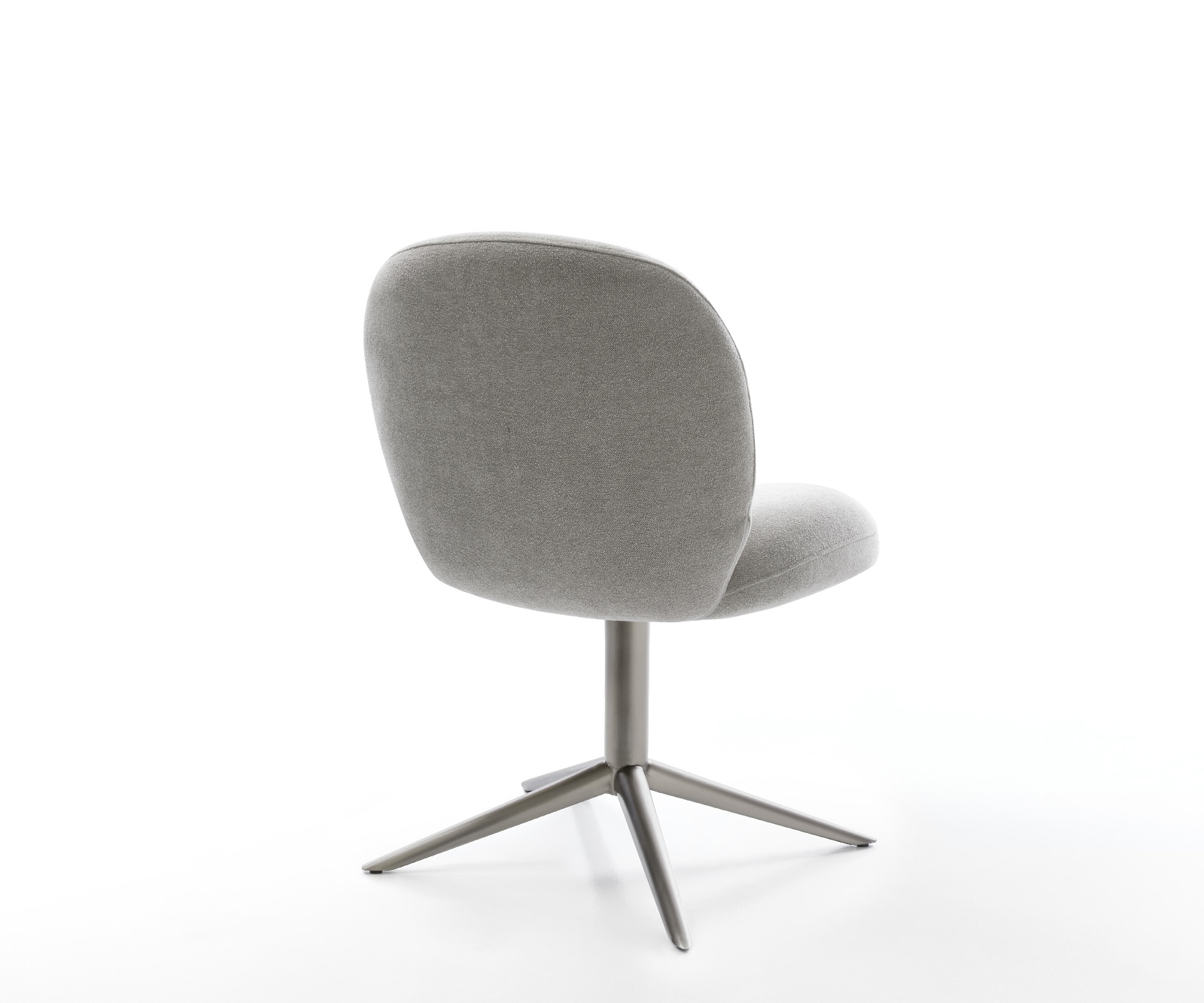 Drehstuhl Nube-Flex Strukturstoff Soft Grau Fußkreuz Graphit 360° drehbar Wippfunktion Taschenfederkern 5