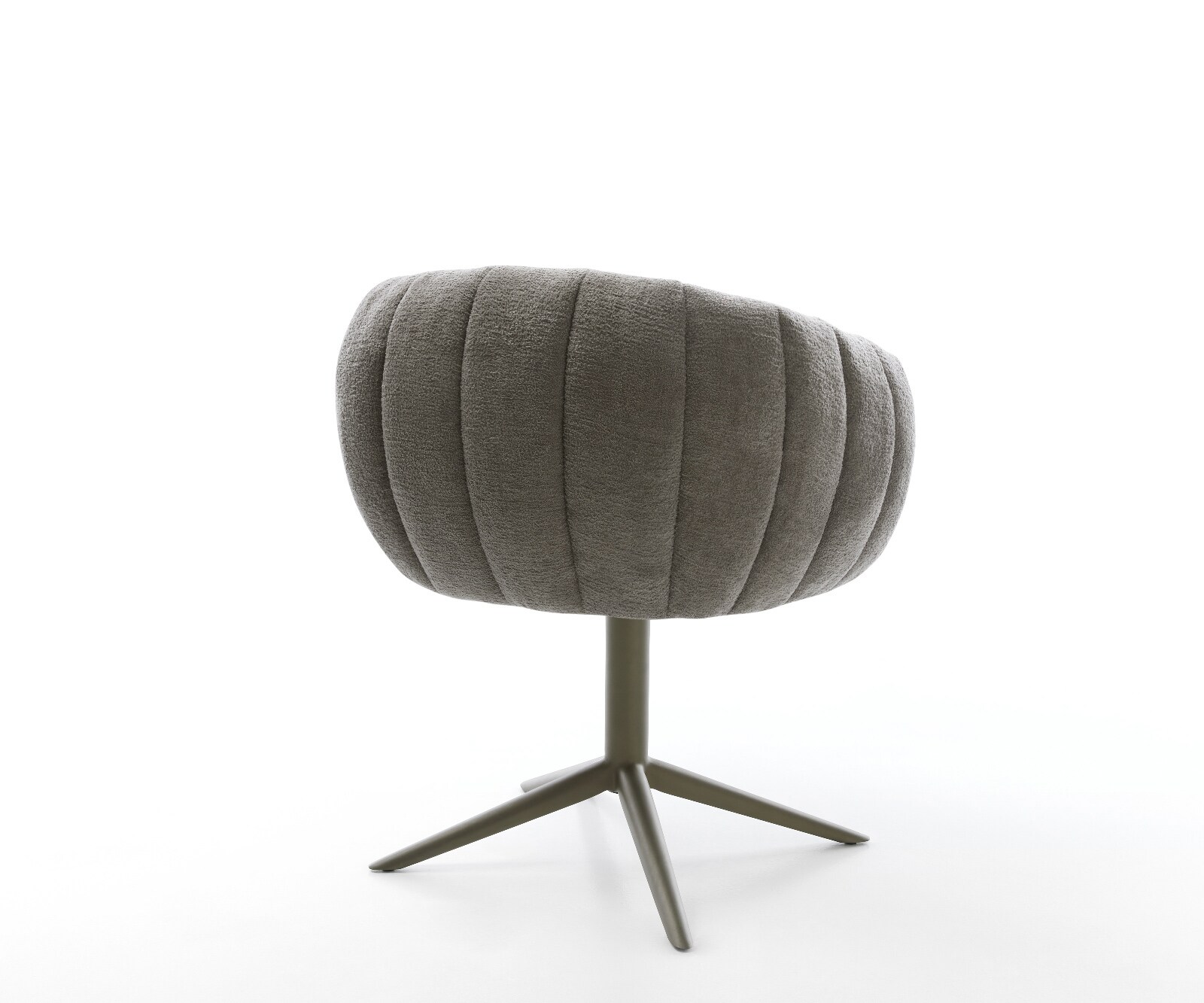 Drehstuhl Jada-Flex Bouclé Soft Schlamm Fußkreuz Effektfinish Titan 360° drehbar Wippfunktion Taschenfederkern 5