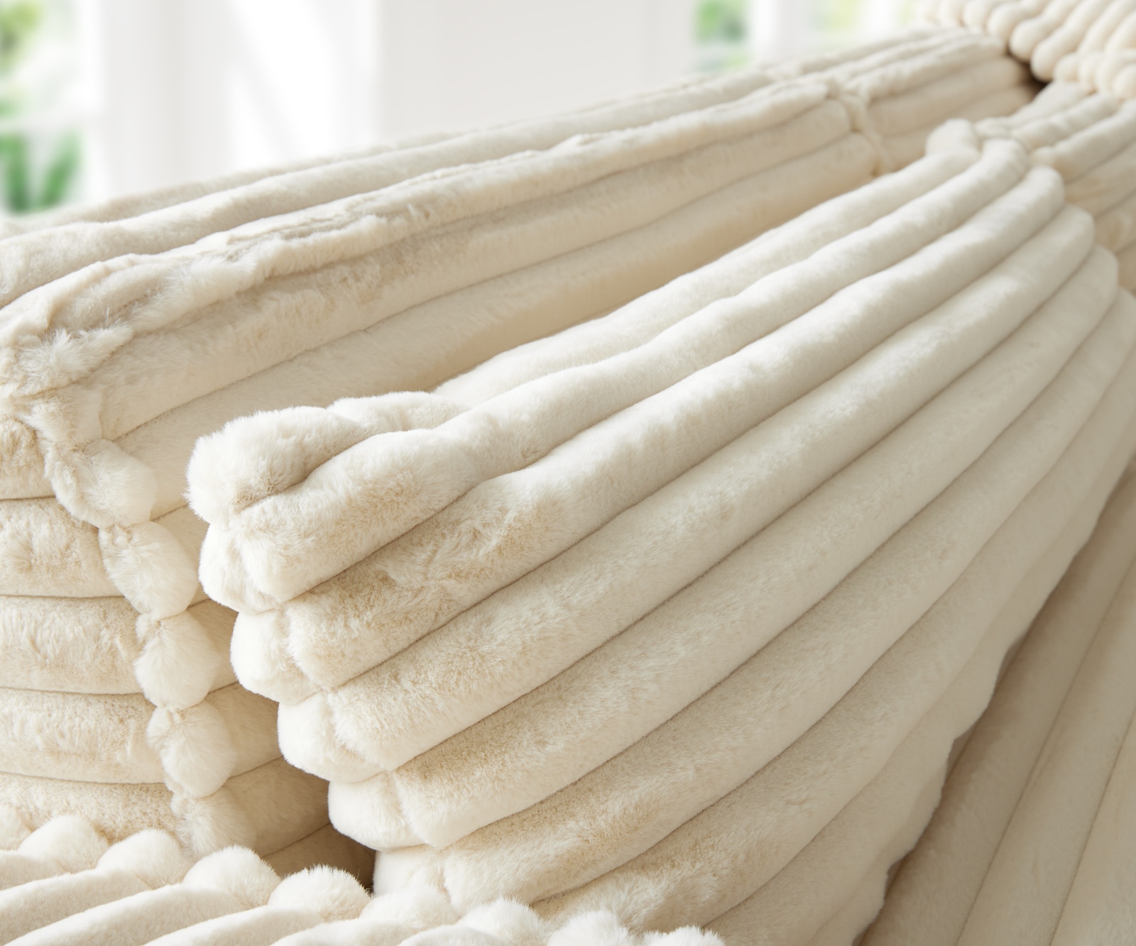 Wohnlandschaft Sirpio XL 360x260 cm Plüschcord Beige Recamiere variabel 6 Wohnlandschaft Sirpio XL 360x260 cm Plüschcord Beige Recamiere variabel 6