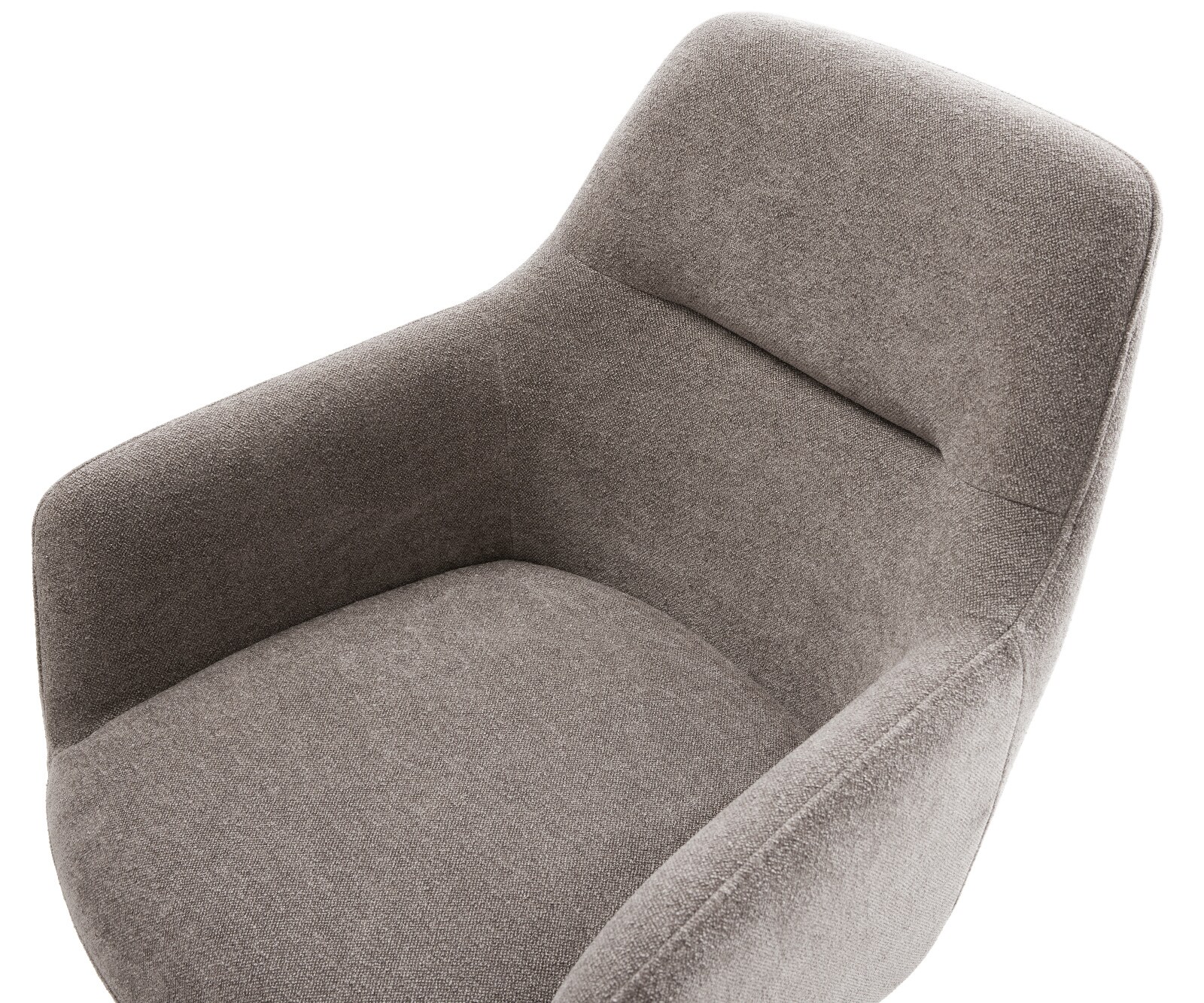 Freischwinger Pejo-Flex Strukturstoff Soft Taupe Freischwinger flach Effektfinish Titan Taschenfederkern 3