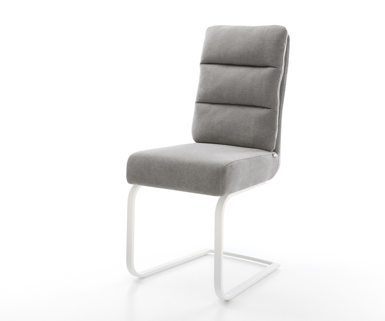 Freischwinger Pela-Flex Strukturstoff Soft Grau Freischwinger flach Weiß Ta günstig online kaufen