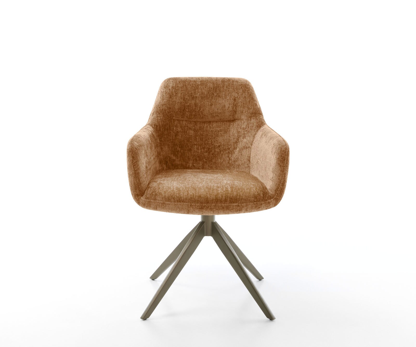 Drehstuhl Pejo-Flex Chenille Rost Kreuzgestell breit Effektfinish Titan 360° drehbar Wippfunktion Taschenfederkern 1
