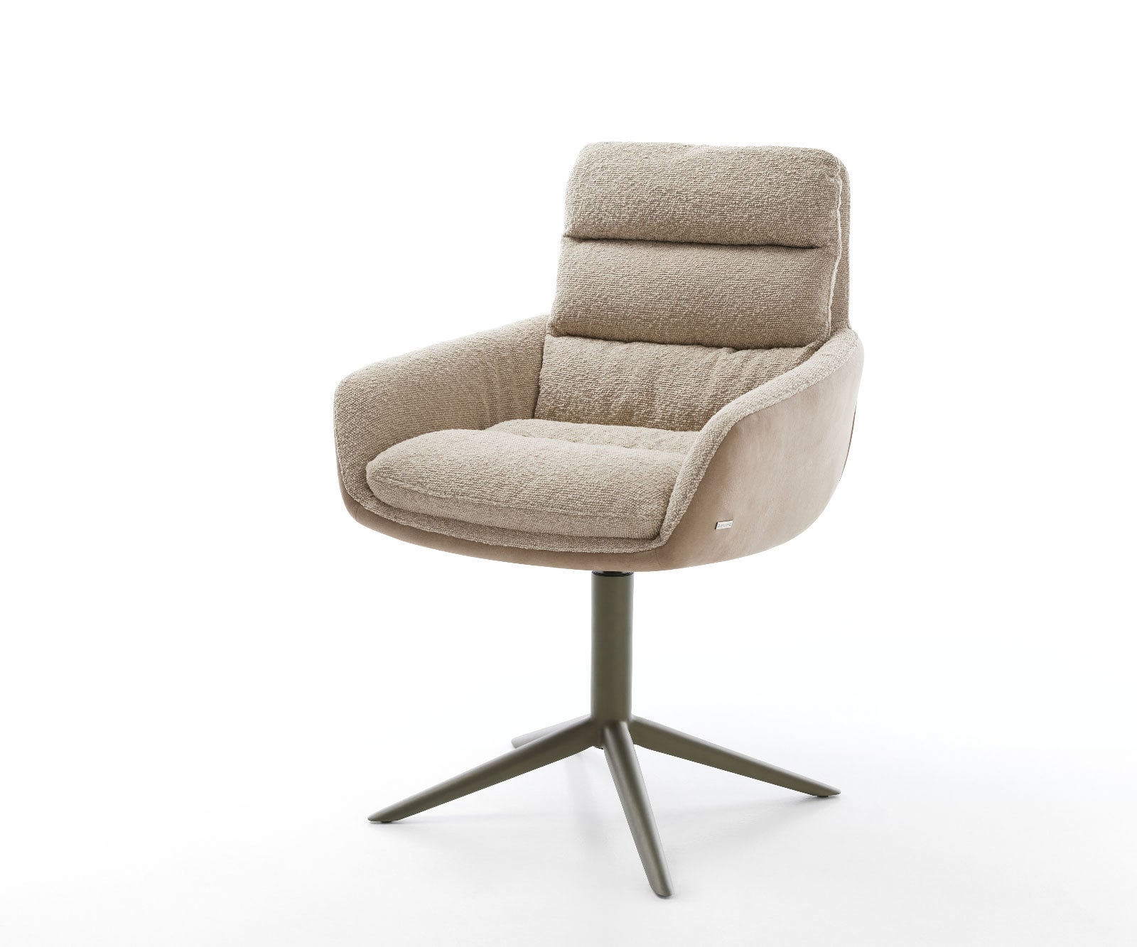 Drehstuhl Abelia-Flex mit Armlehnen Materialmix Schlamm Fußkreuz Effektfinish Titan 360° drehbar Wippfunktion Drehstuhl Abelia-Flex mit Armlehnen Materialmix Schlamm Fußkreuz Effektfinish Titan 360° drehbar Wippfunktion