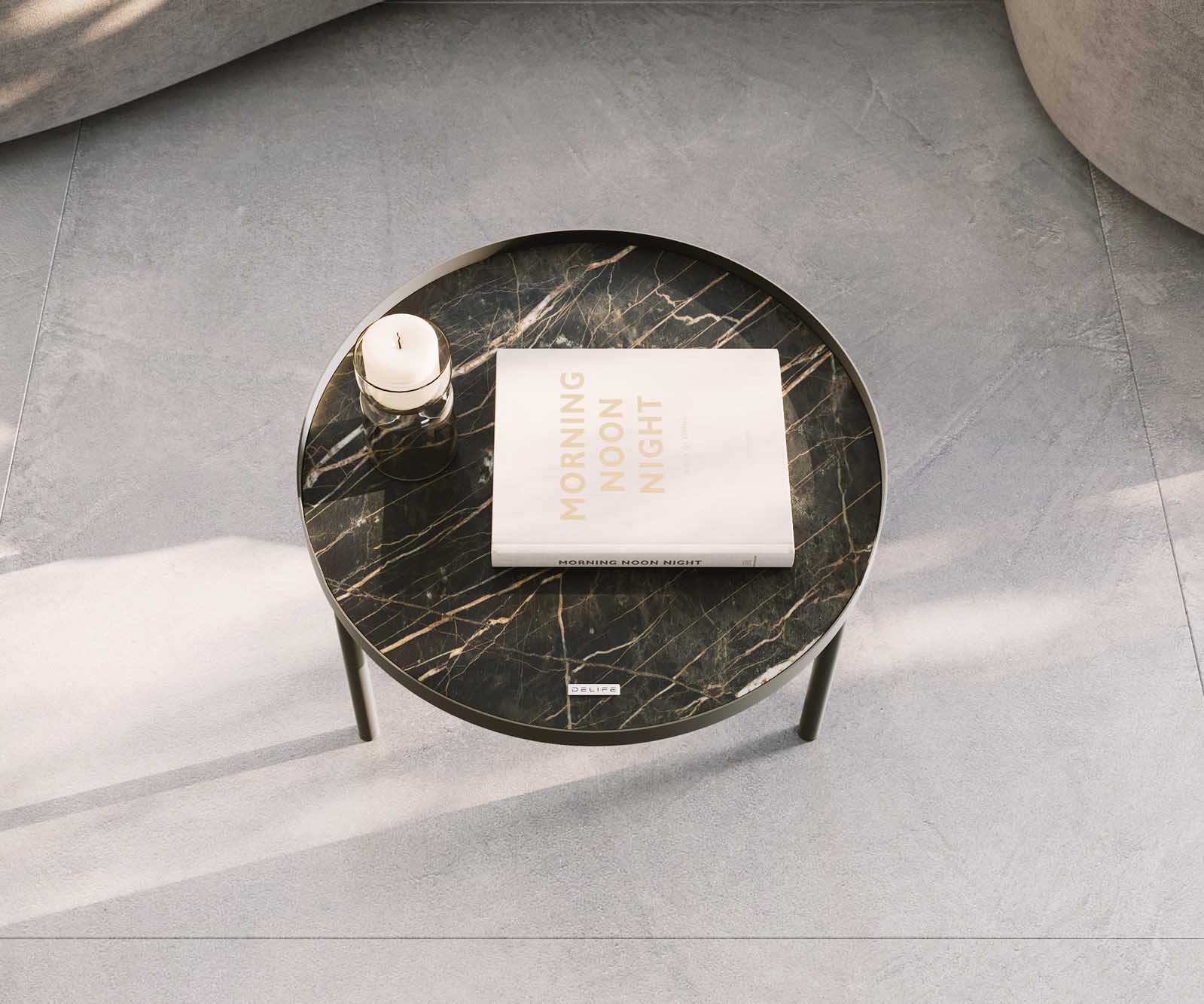 Couchtisch Torell 50x50 cm  Keramik Laminam®Noir Desir Braun Metallrahmen Effektfinish Titan 6 Couchtisch Torell 50x50 cm  Keramik Laminam®Noir Desir Braun Metallrahmen Effektfinish Titan 6