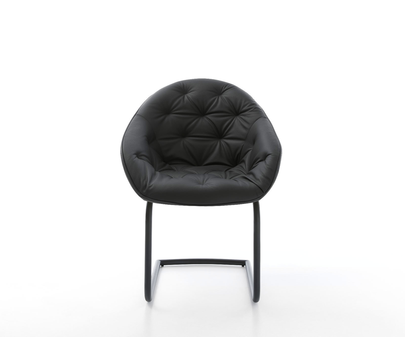 Freischwinger Gaio-Flex Echt-Leder Schwarz Freischwinger rund Schwarz 1 Freischwinger Gaio-Flex Echt-Leder Schwarz Freischwinger rund Schwarz 1