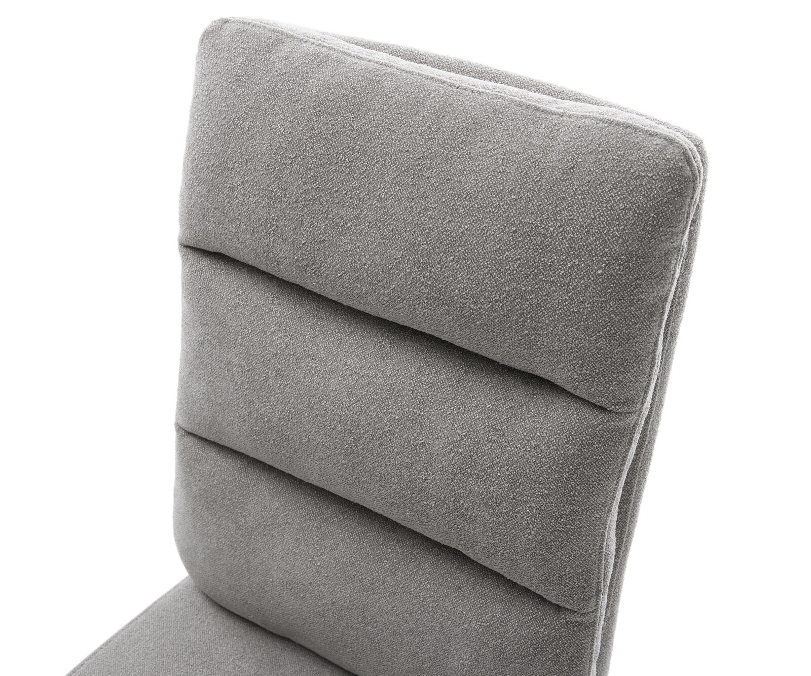 Drehstuhl Pela-Flex Strukturstoff Soft Grau Kreuzgestell breit Schwarz 360° drehbar Wippfunktion Taschenfederkern 3