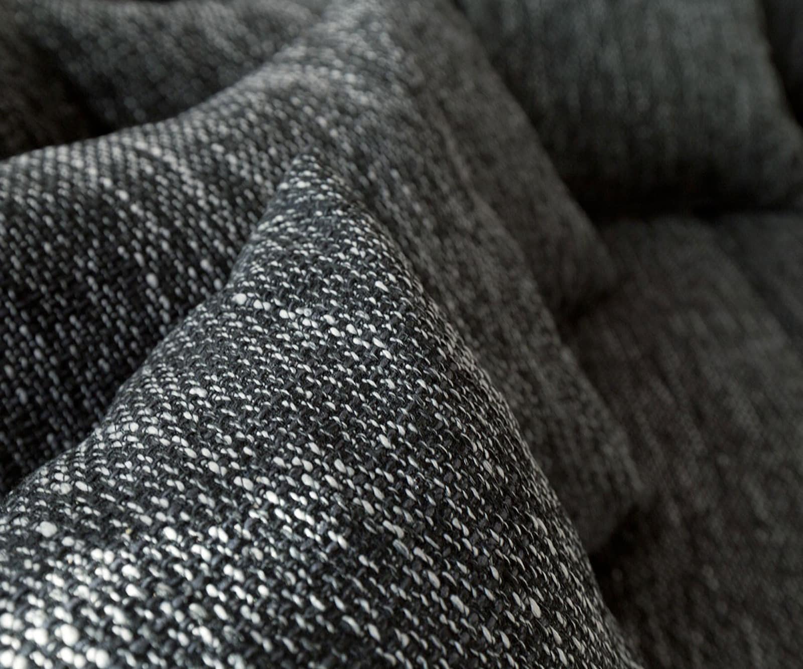 Ecksofa Clovis Schwarz Ottomane Links modular erweiterbar 6