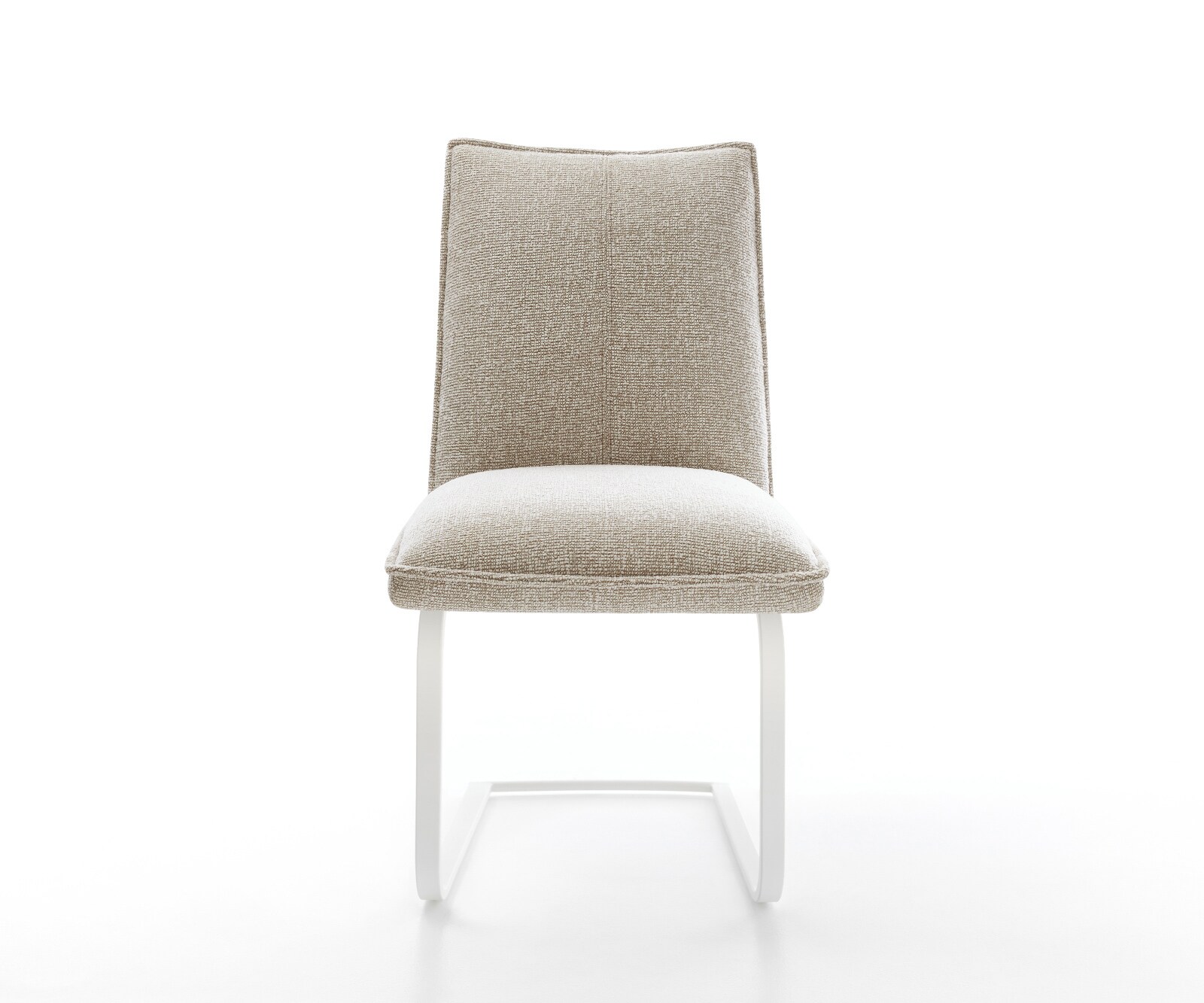 Freischwinger Lelio-Flex Webstoff Soft Beige Freischwinger flach Weiß Taschenfederkern 2