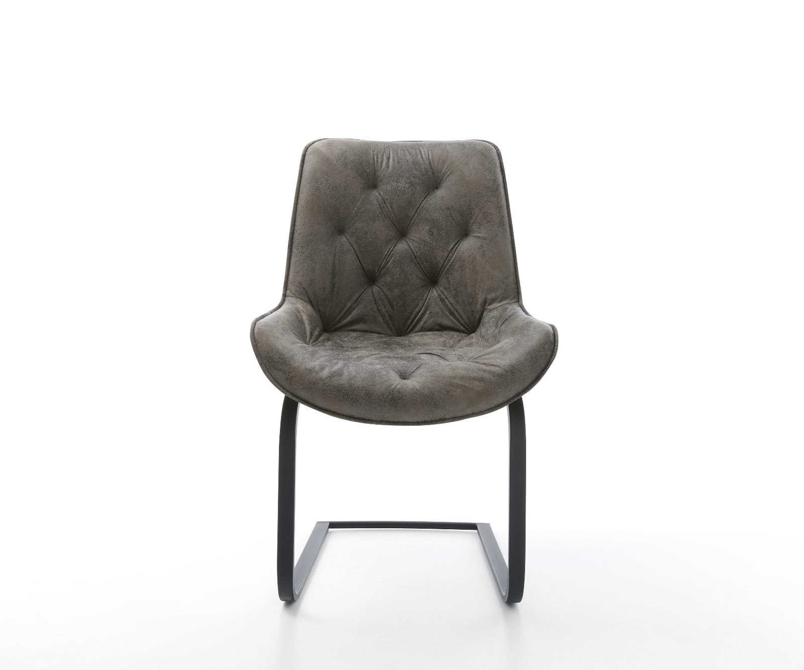 Freischwinger Taimi-Flex Mikrofaser Grau Antik Freischwinger flach Schwarz 2 Freischwinger Taimi-Flex Mikrofaser Grau Antik Freischwinger flach Schwarz 2