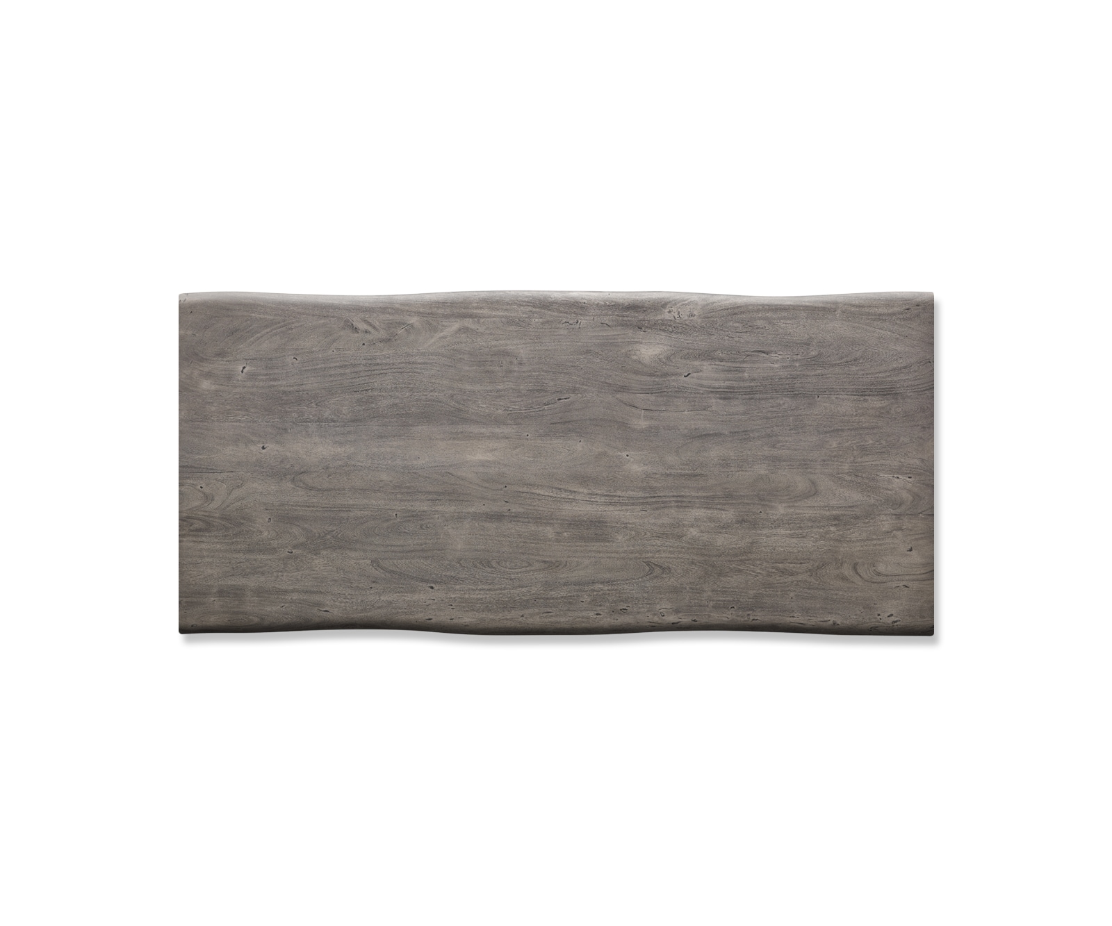 Esstisch Edge 220x100cm XL Akazie Platin Edelstahl schmal Live-Edge 4