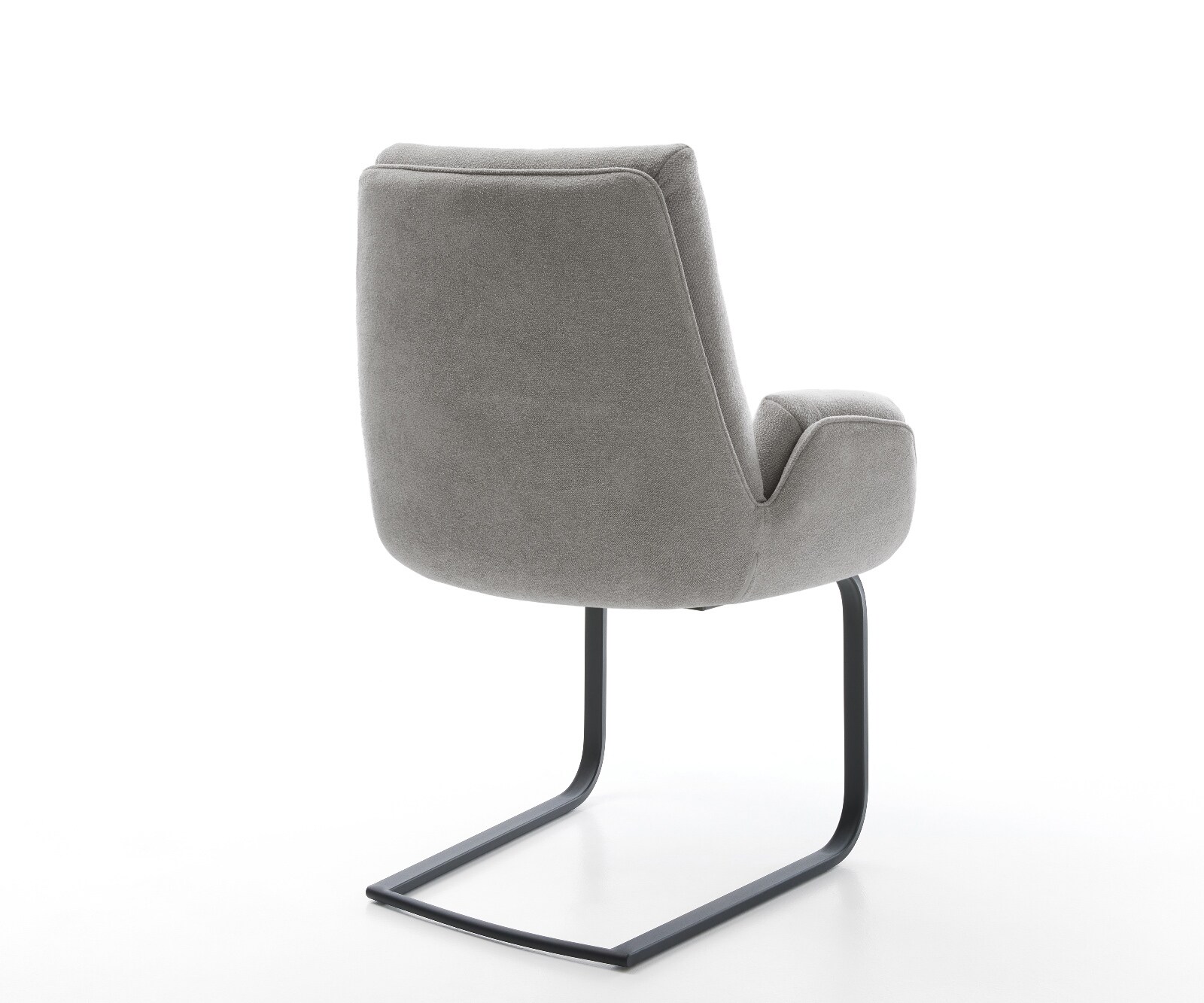 Freischwinger Clea-Flex Strukturstoff Soft Grau Freischwinger flach Schwarz 4