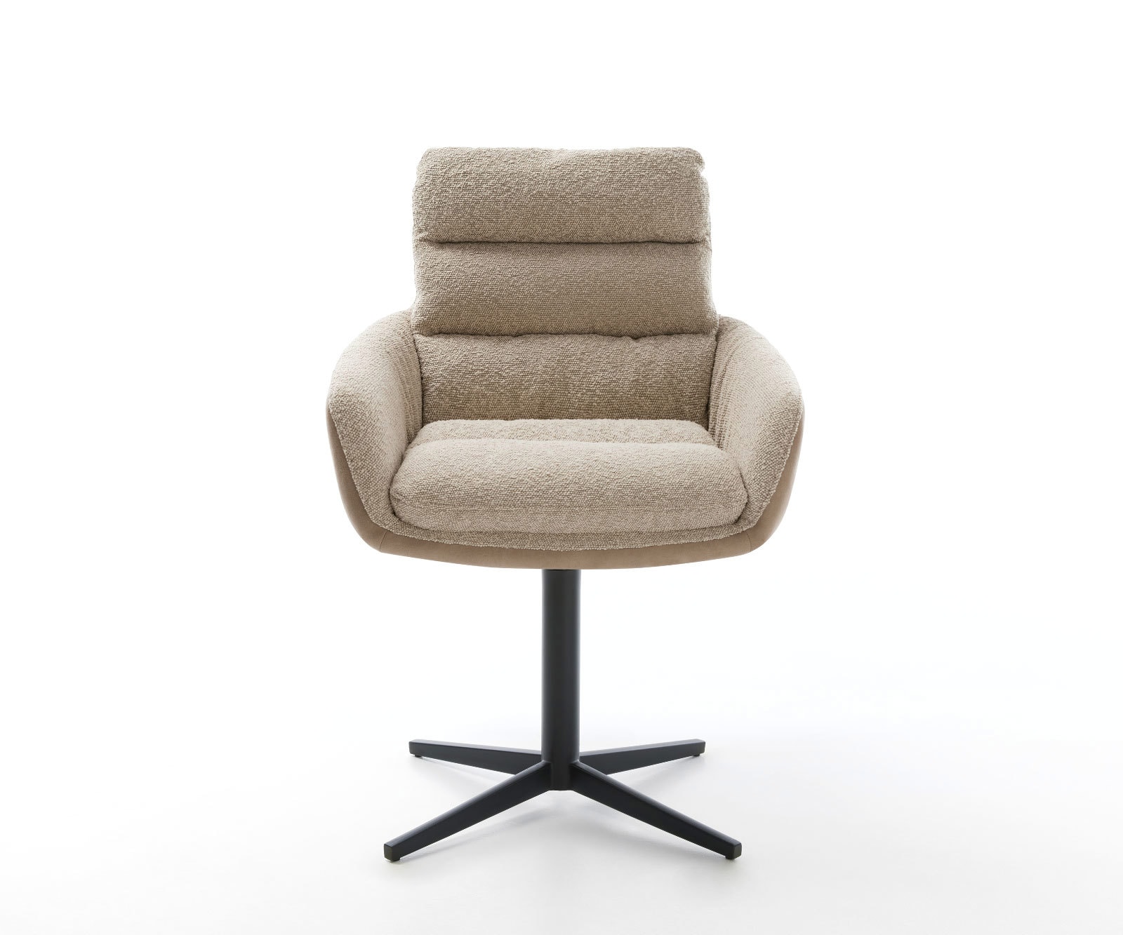 Drehstuhl Abelia-Flex mit Armlehnen Materialmix Schlamm Fußkreuz Schwarz 360° drehbar 1 Drehstuhl Abelia-Flex mit Armlehnen Materialmix Schlamm Fußkreuz Schwarz 360° drehbar 1