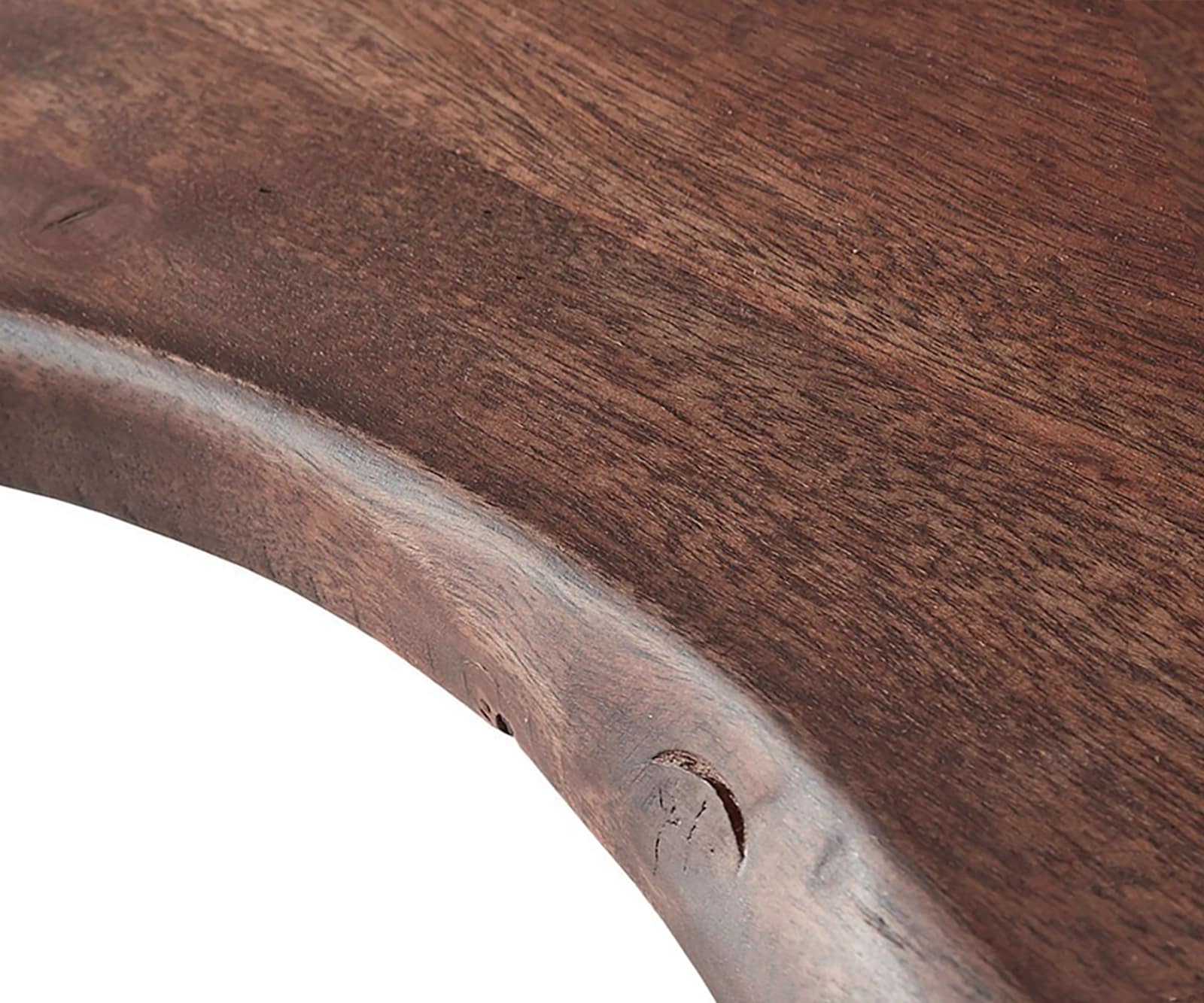 Esstisch Edge 200x100 XL Akazie Braun Edelstahl Schräg Live-Edge 4 Esstisch Edge 200x100 XL Akazie Braun Edelstahl Schräg Live-Edge 4